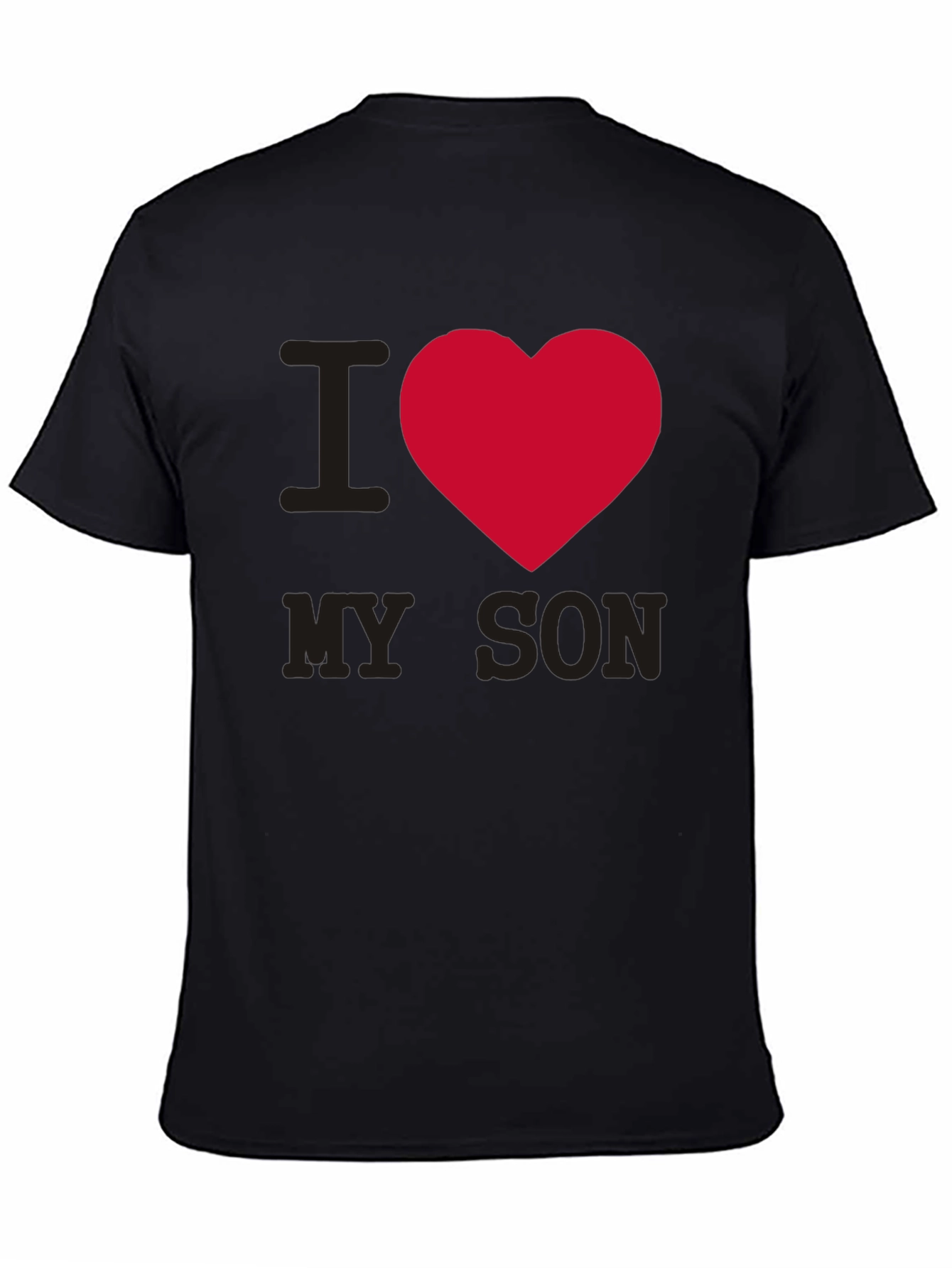 I Heart My Son T-Shirt - Black Graphic Tee