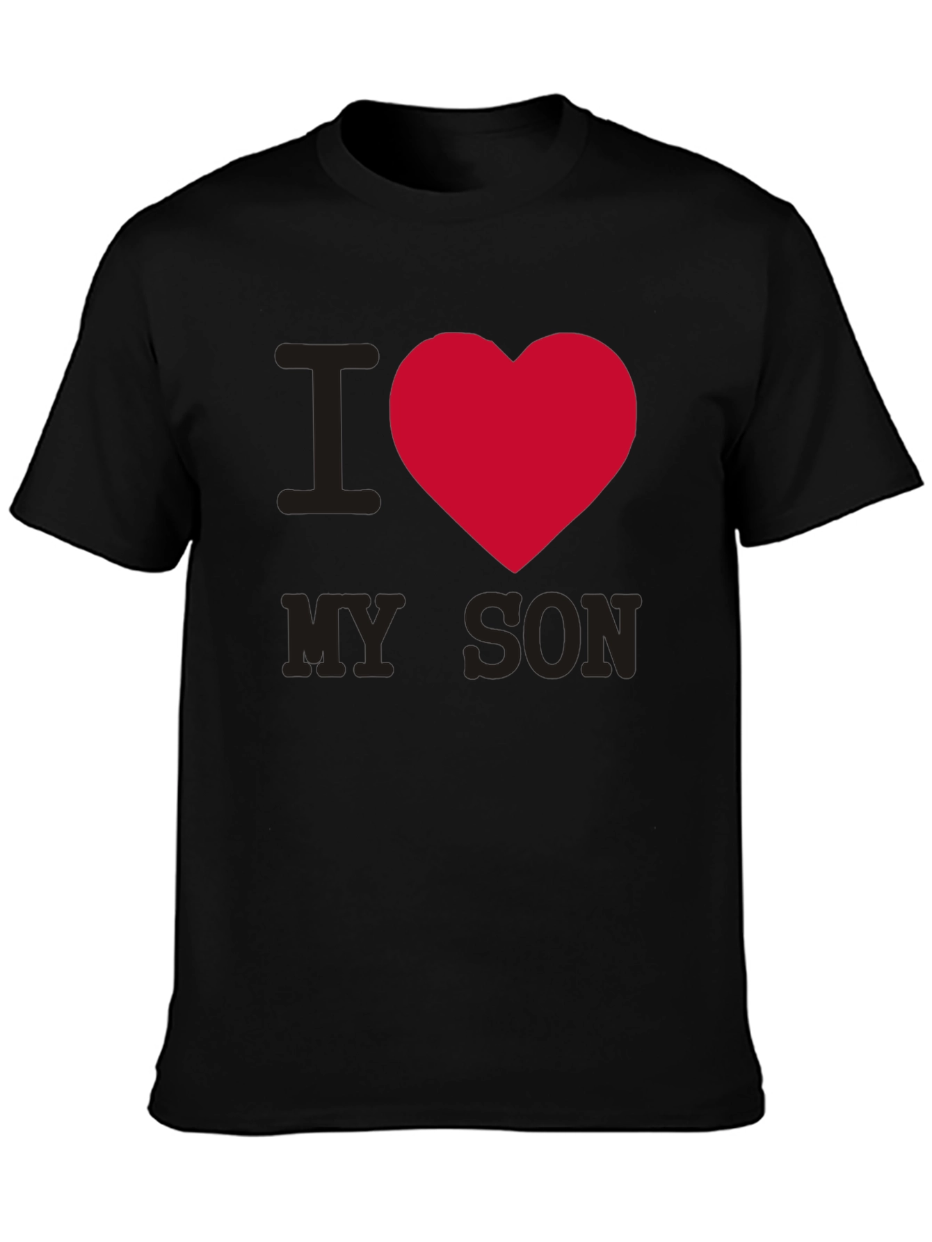 I Heart My Son T-Shirt - Black Graphic Tee