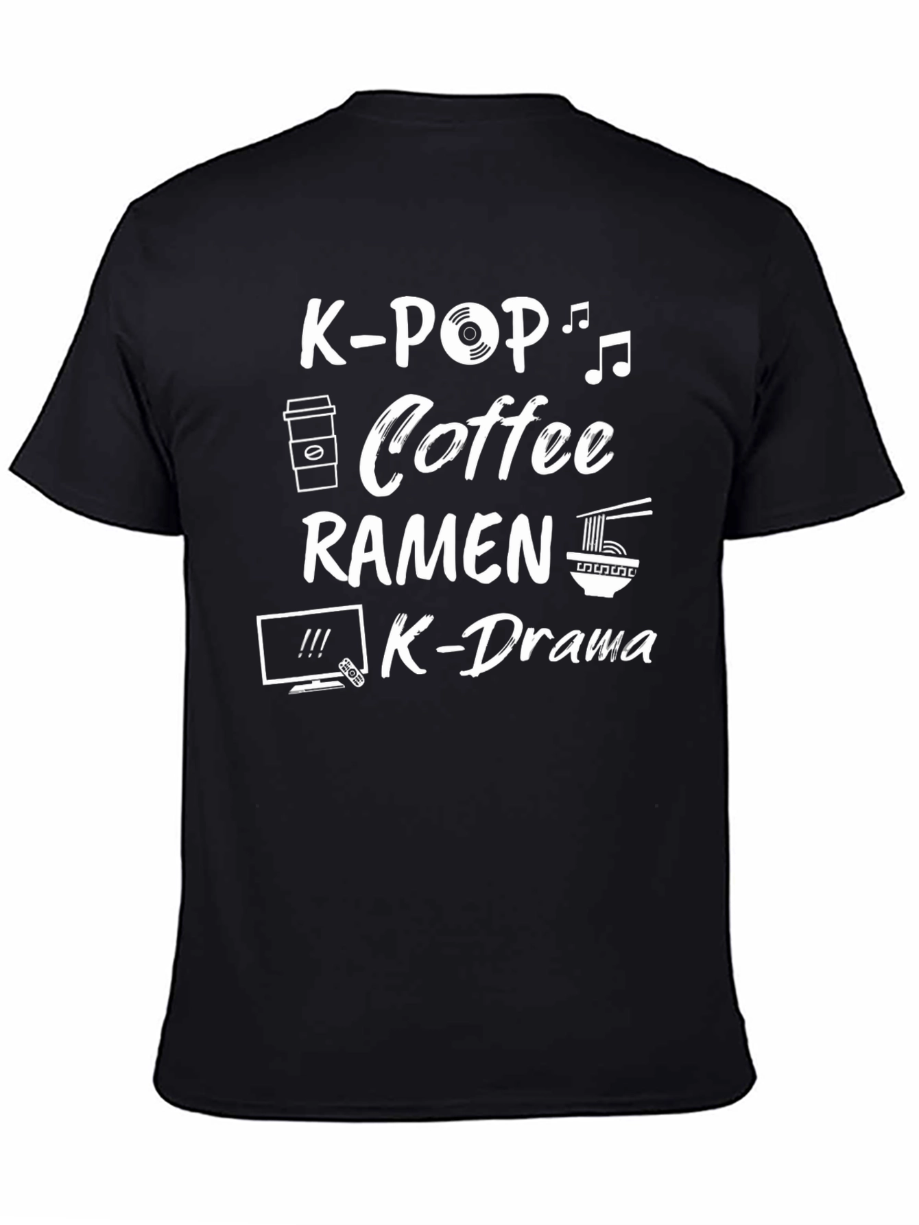 K-Pop Coffee Ramen K-Drama T-Shirt