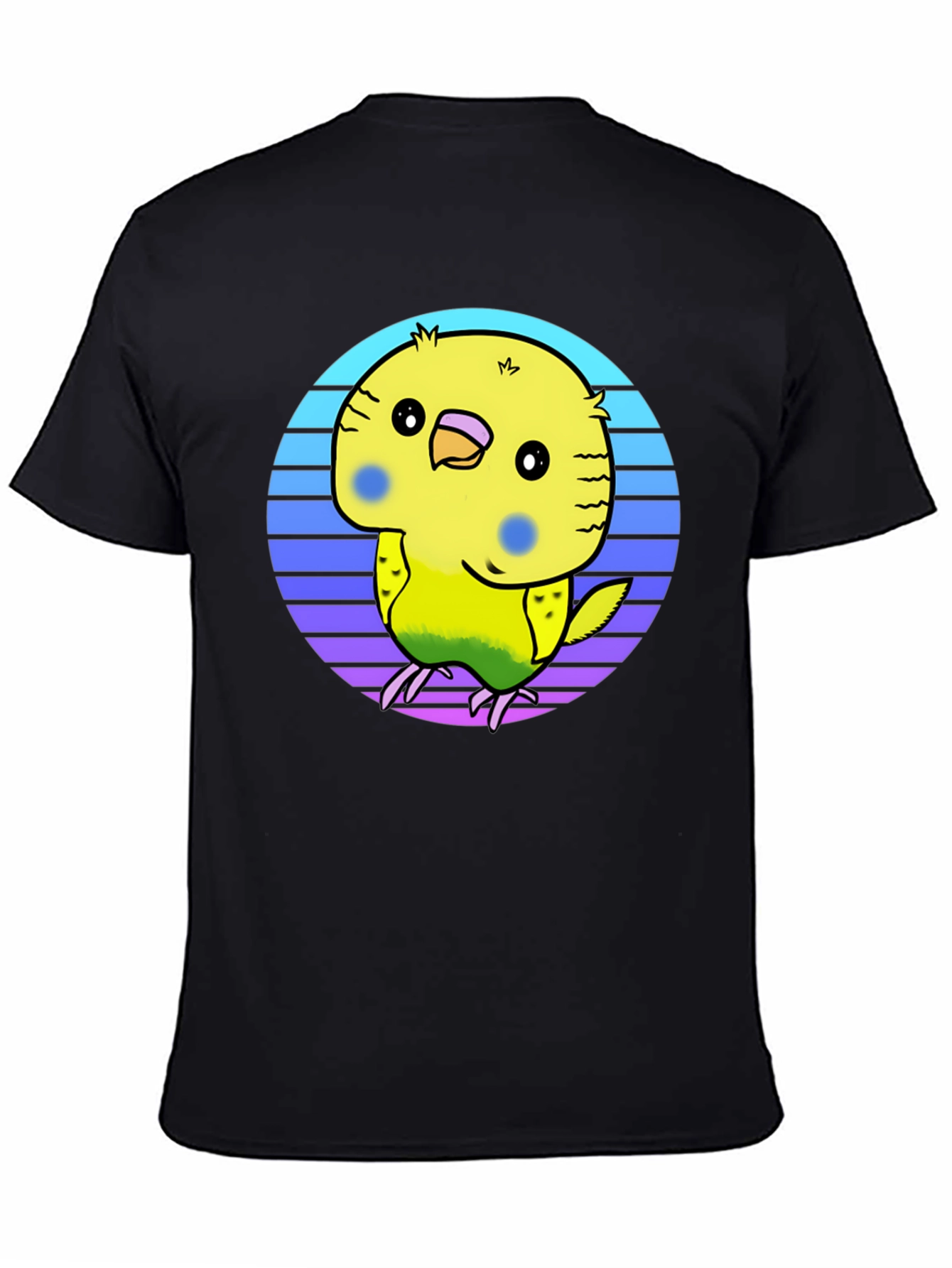 Cute Budgie T-Shirt - Black Graphic Tee
