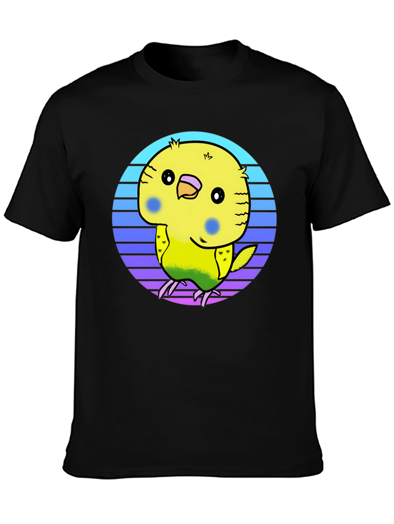 Cute Budgie T-Shirt - Black Graphic Tee