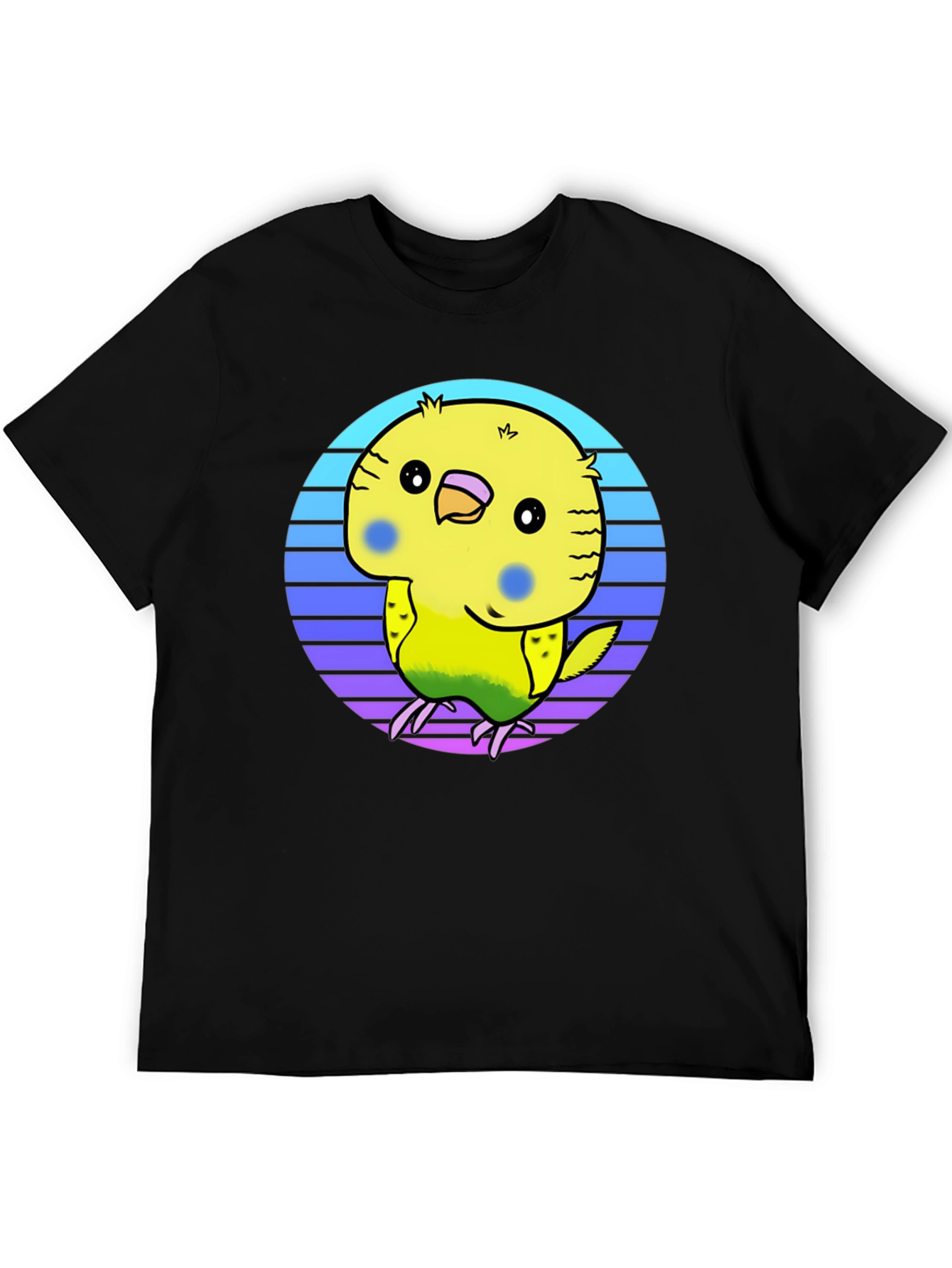 Cute Budgie T-Shirt - Black Graphic Tee