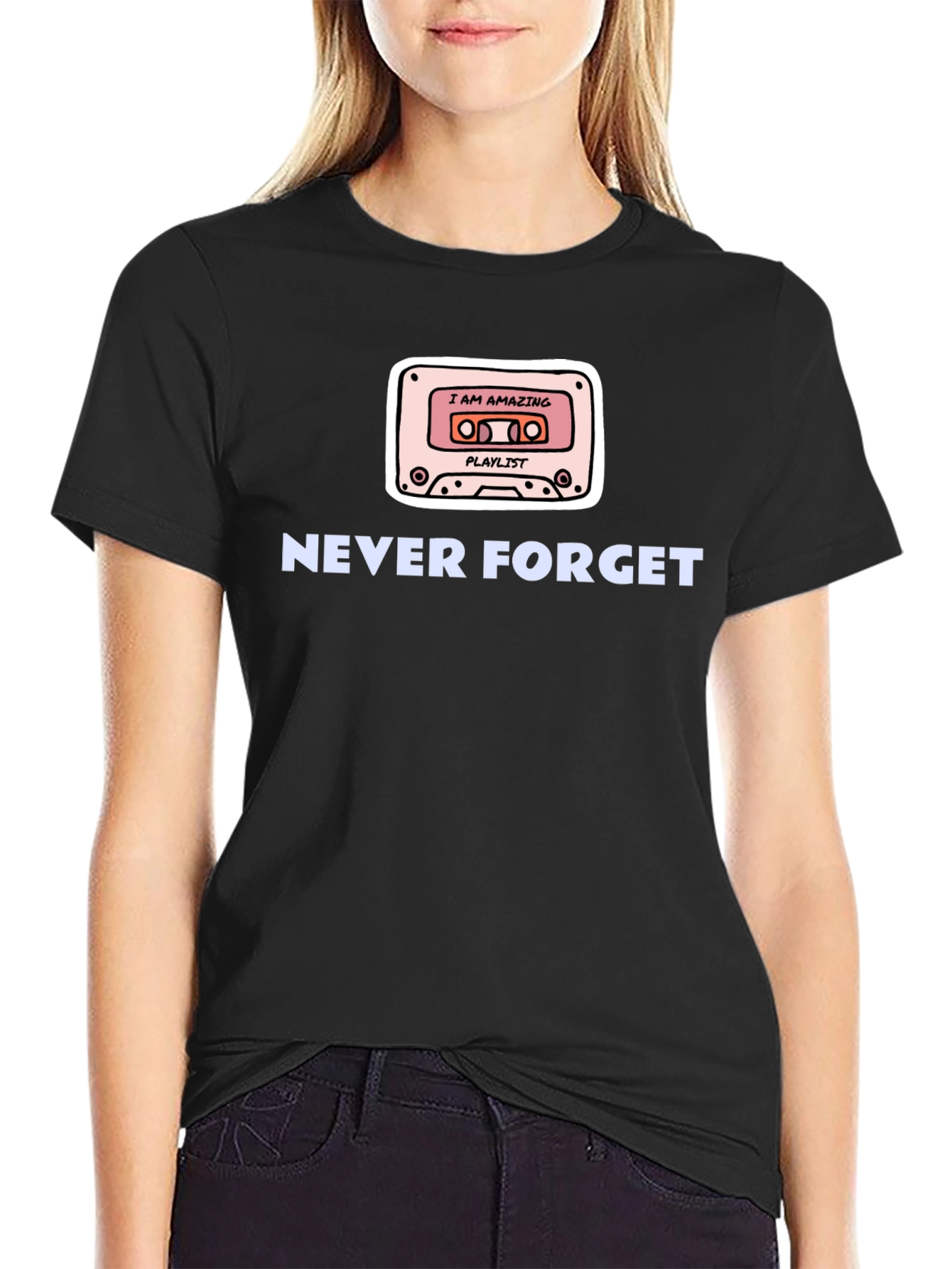 Retro Cassette Tape Never Forget T-Shirt