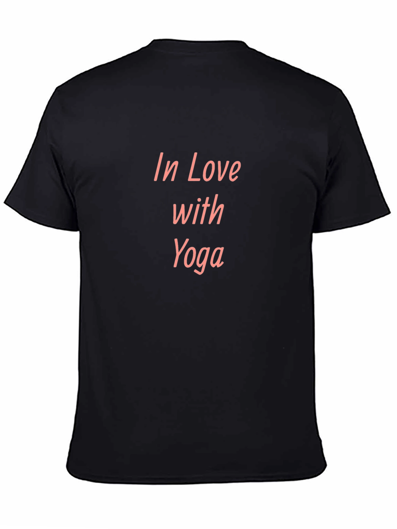 In Love With Yoga Black Tee Shirt