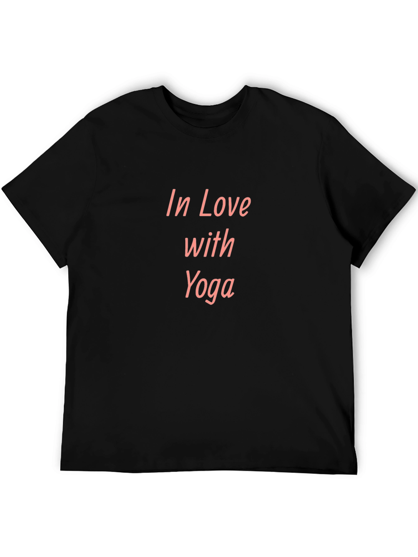 In Love With Yoga Black Tee Shirt