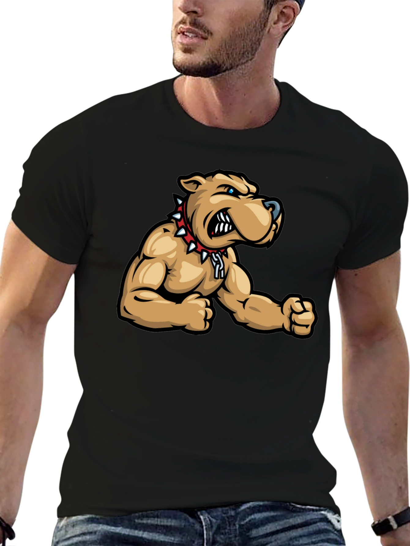 Cool Bulldog Graphic T-Shirt