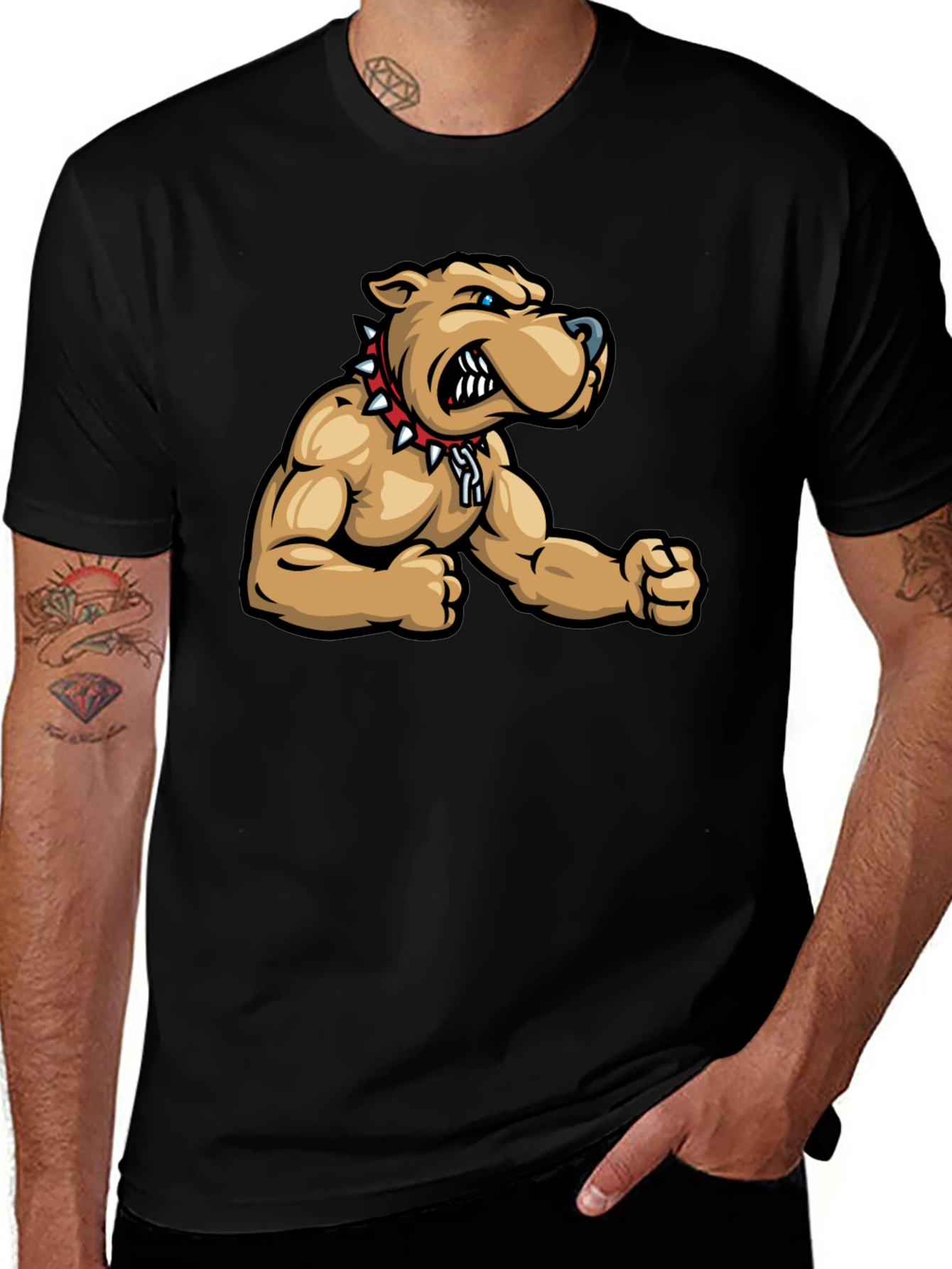 Cool Bulldog Graphic T-Shirt