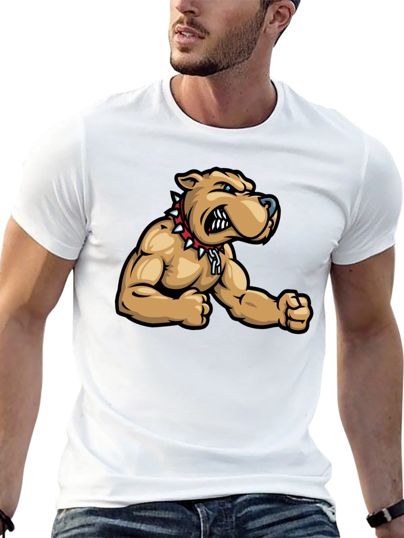 Cool Bulldog Graphic T-Shirt