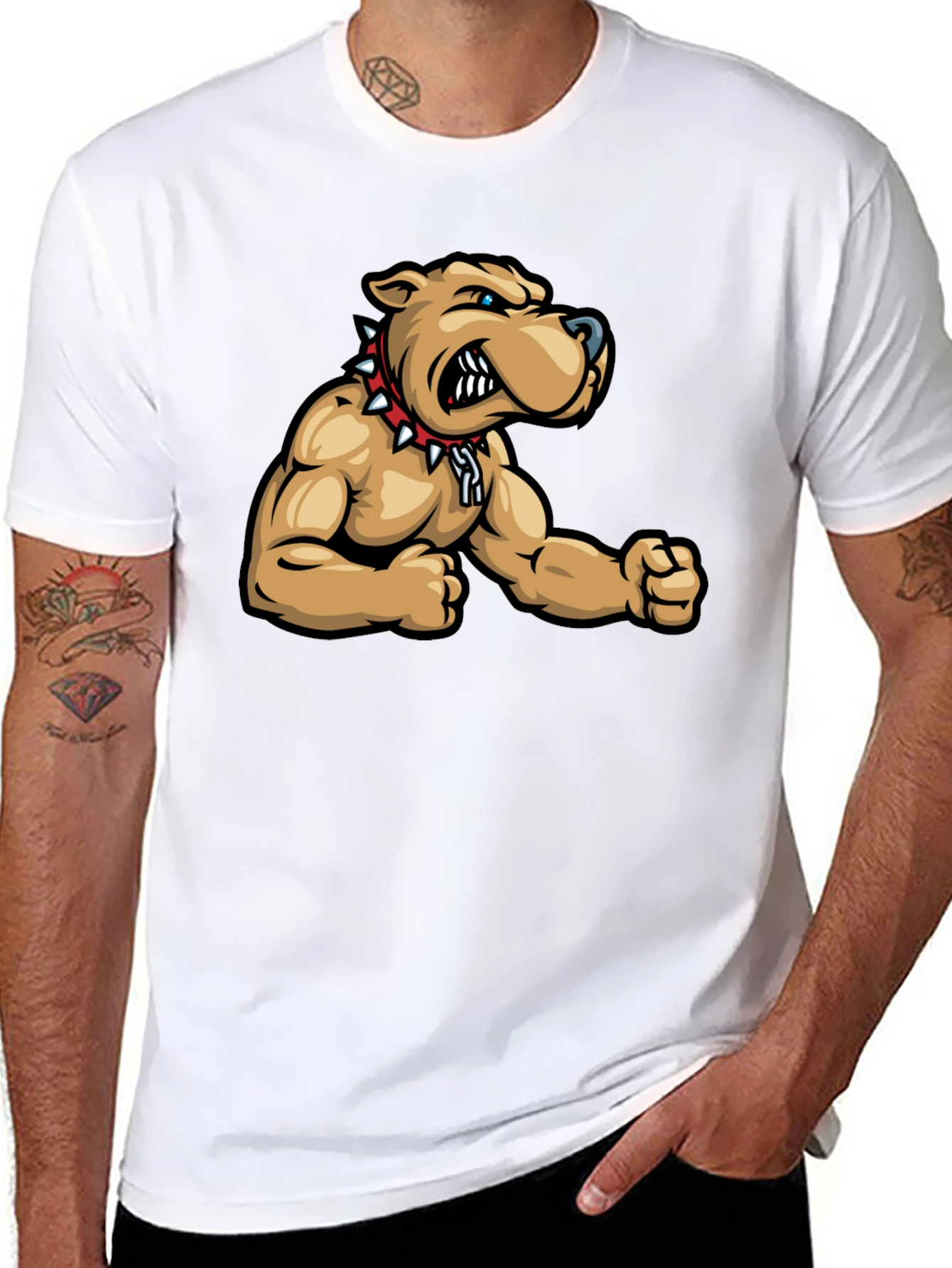 Cool Bulldog Graphic T-Shirt