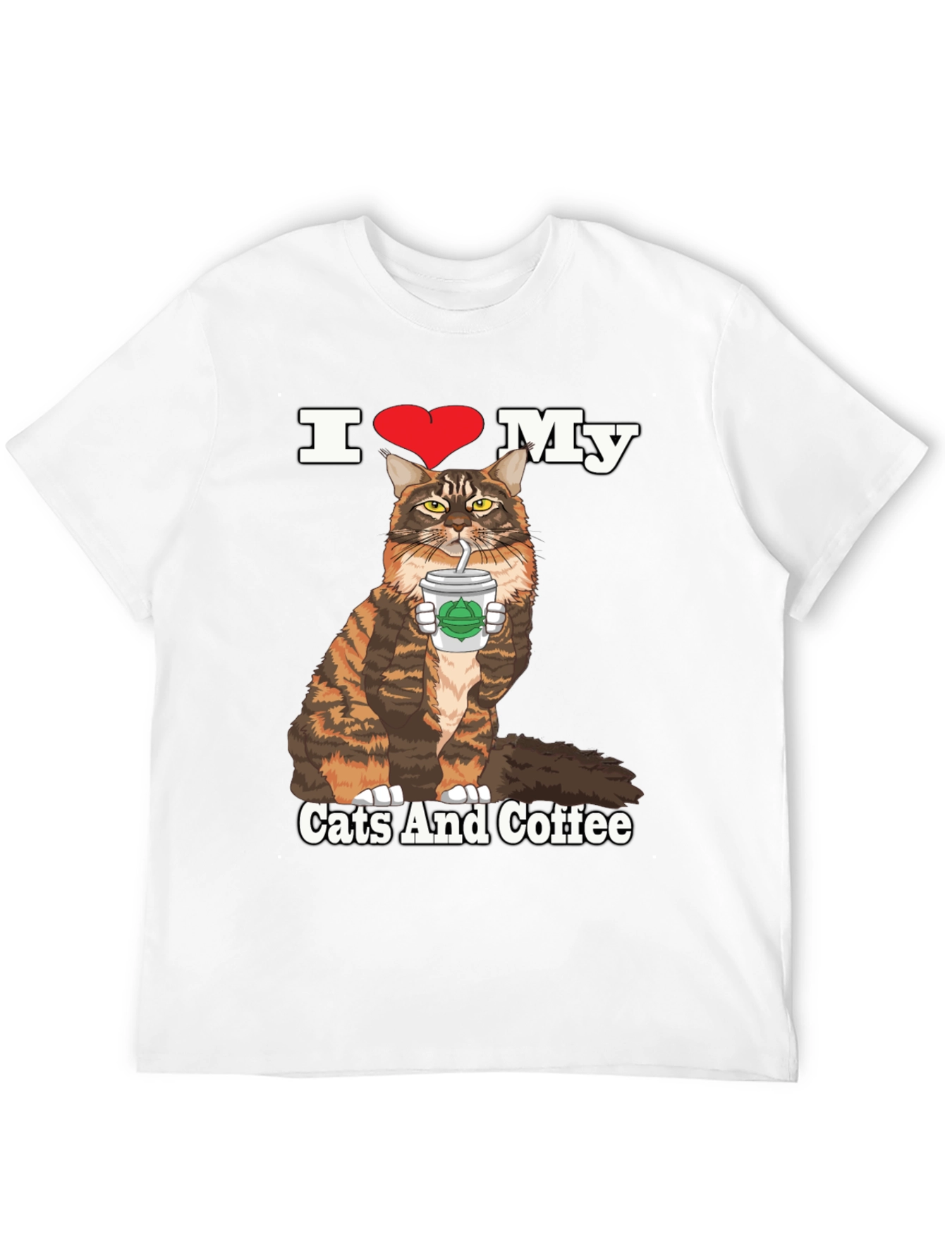 I Heart My Cats and Coffee T-Shirt
