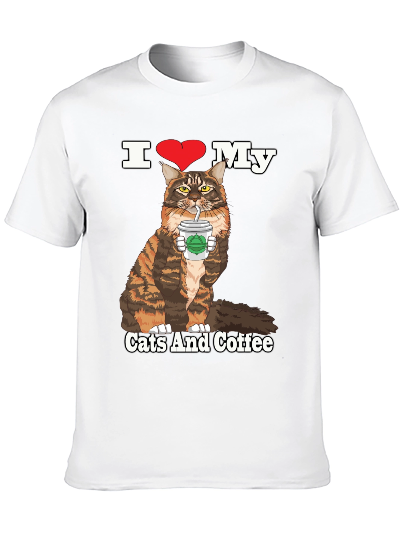 I Heart My Cats and Coffee T-Shirt