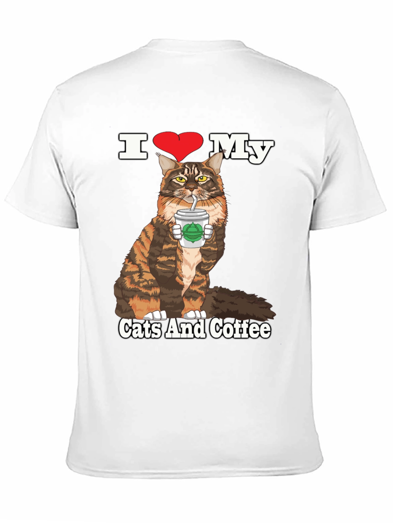 I Heart My Cats and Coffee T-Shirt