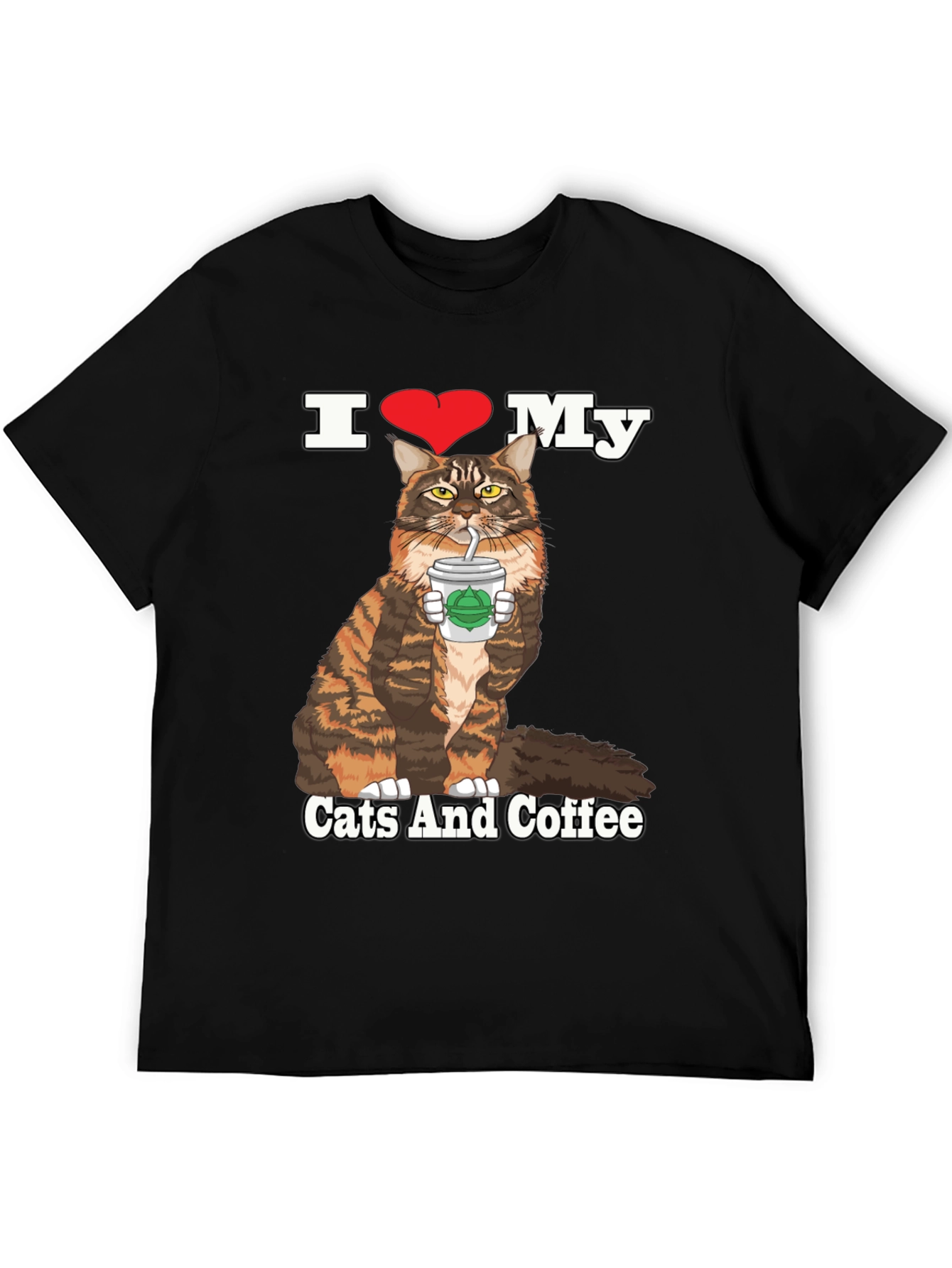 I Heart My Cats and Coffee T-Shirt