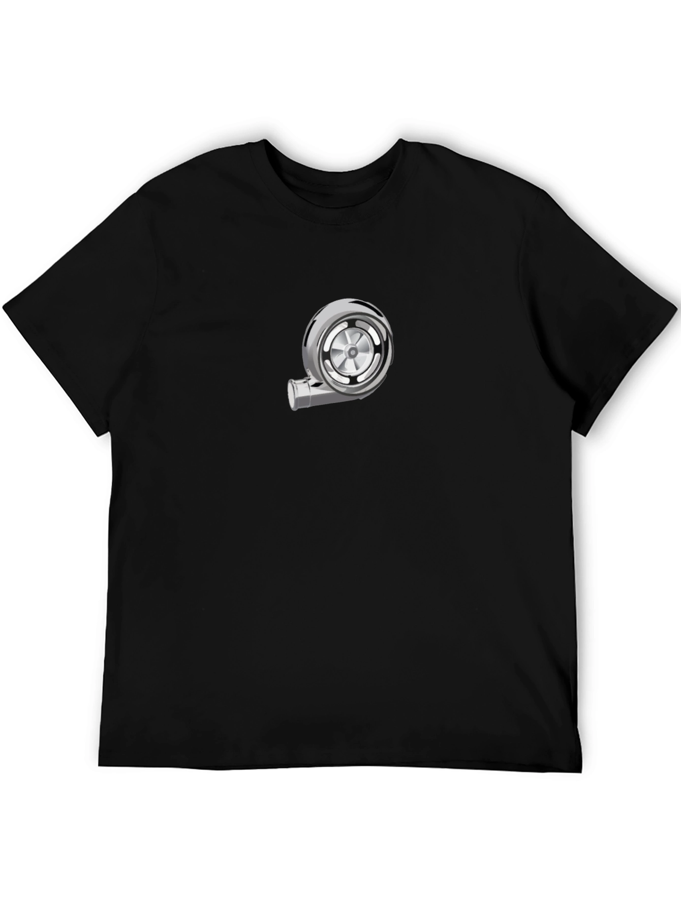 Turbo Graphic Tee - Black Cotton T-Shirt