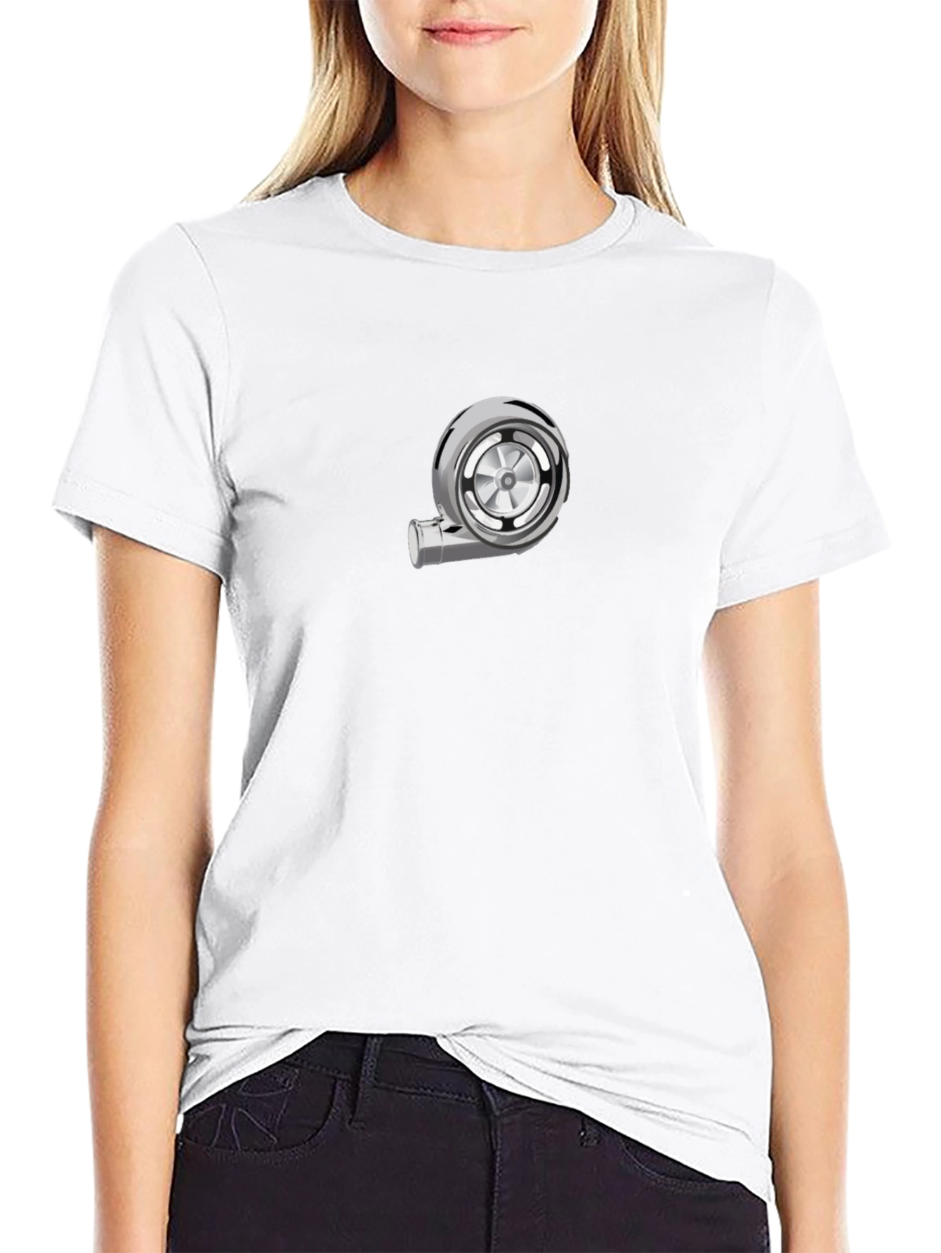 Turbo Graphic Tee - Black Cotton T-Shirt