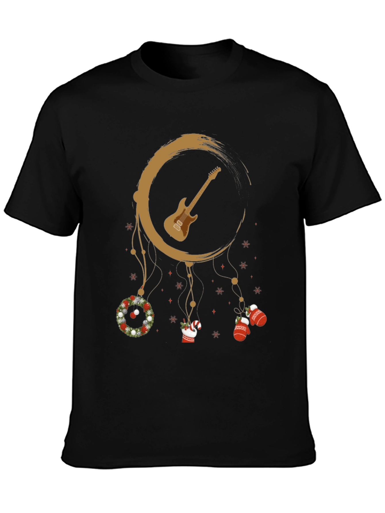 Festive Guitar Dreamcatcher Graphic Tee