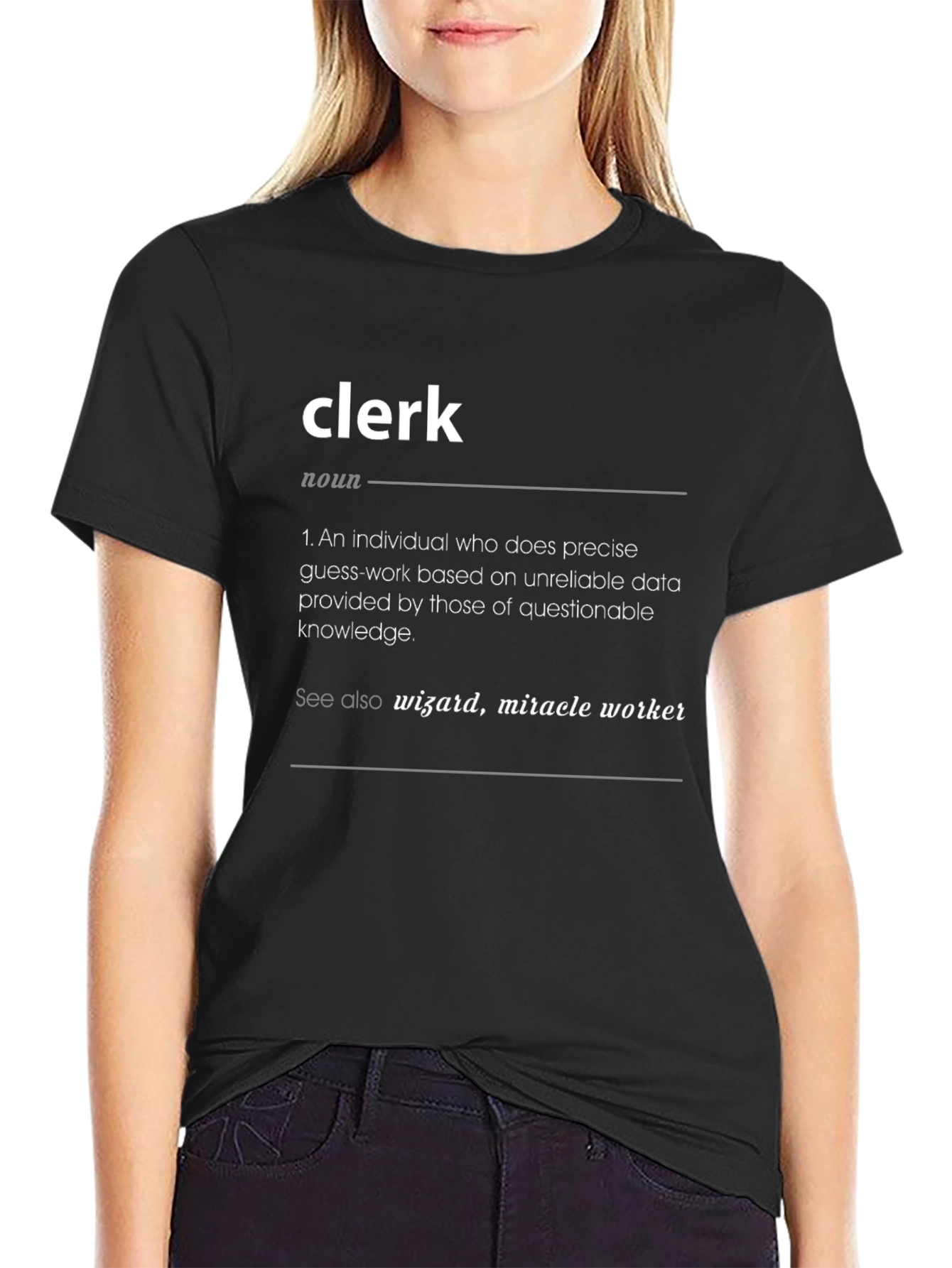 Clerk Definition T-Shirt - Funny Job Tee
