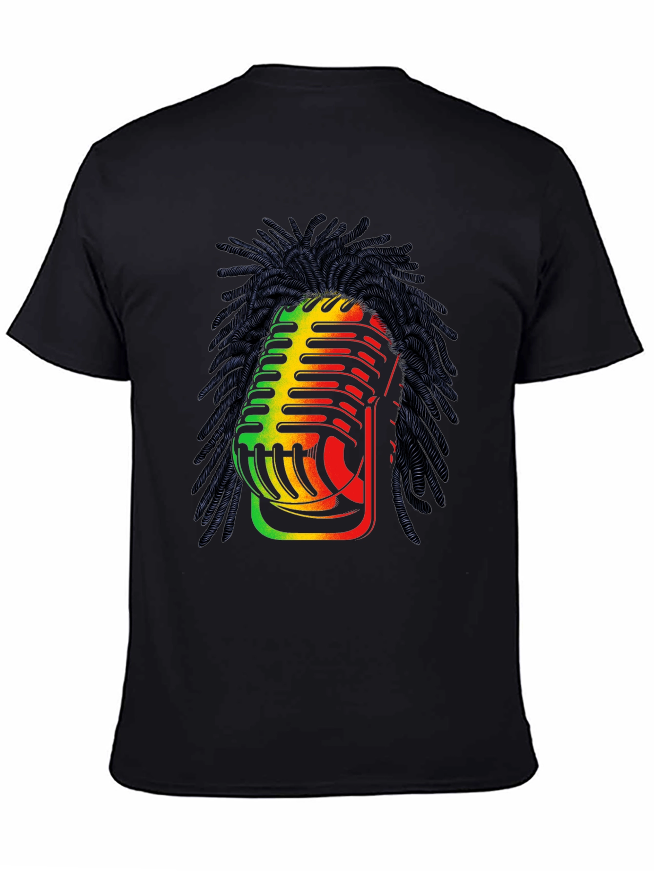 Rasta Microphone Graphic T-Shirt