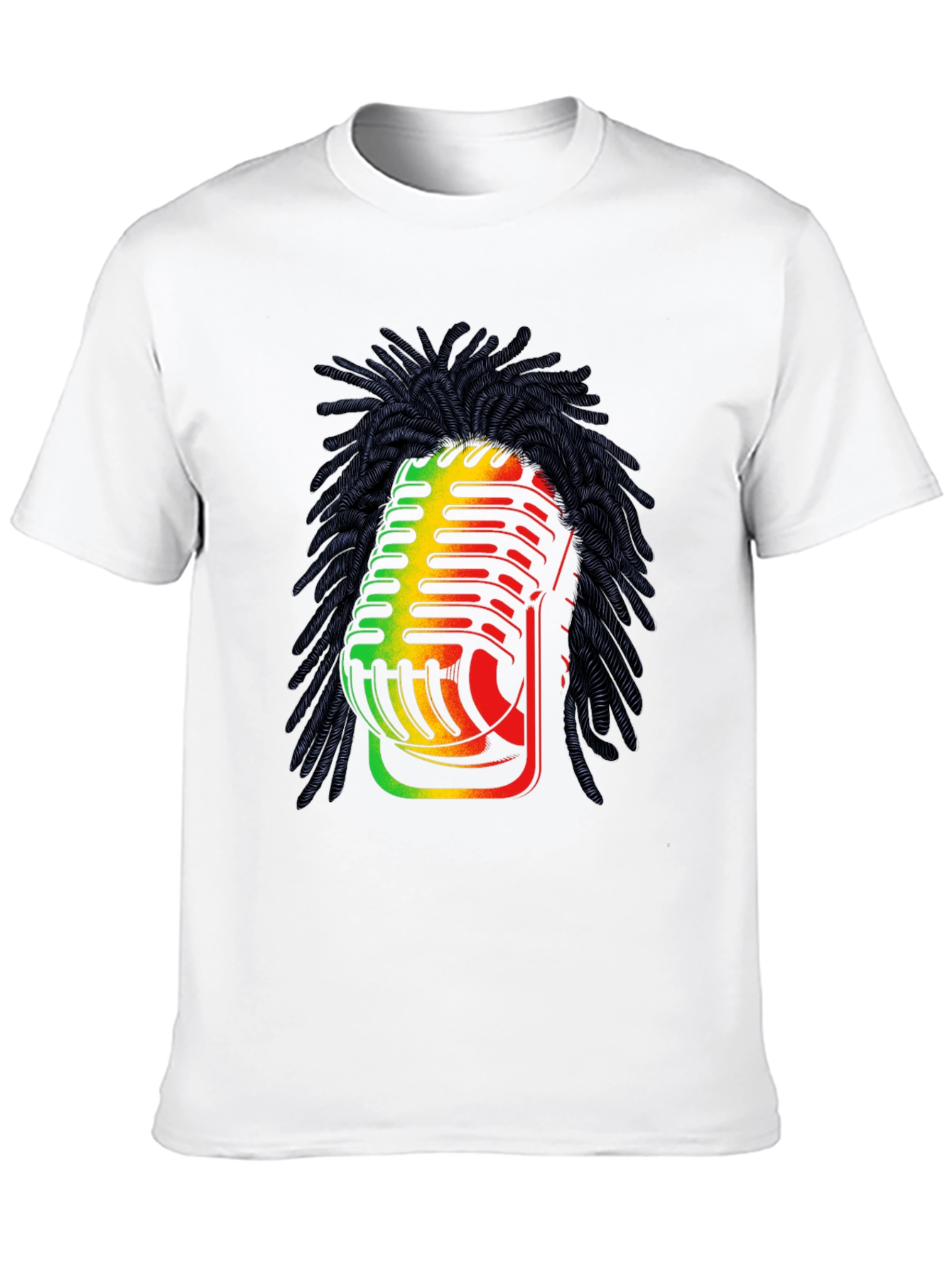 Rasta Microphone Graphic T-Shirt