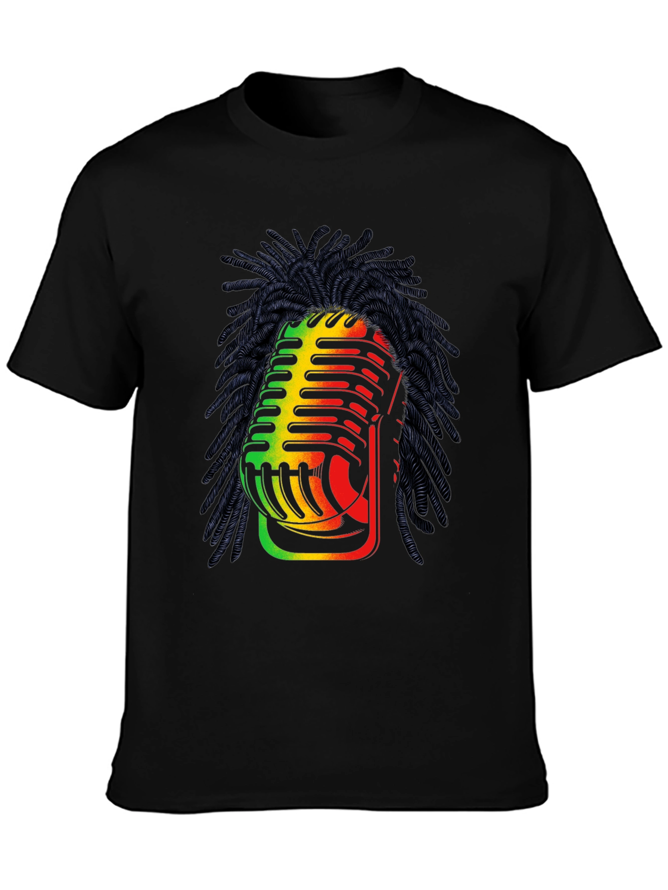Rasta Microphone Graphic T-Shirt