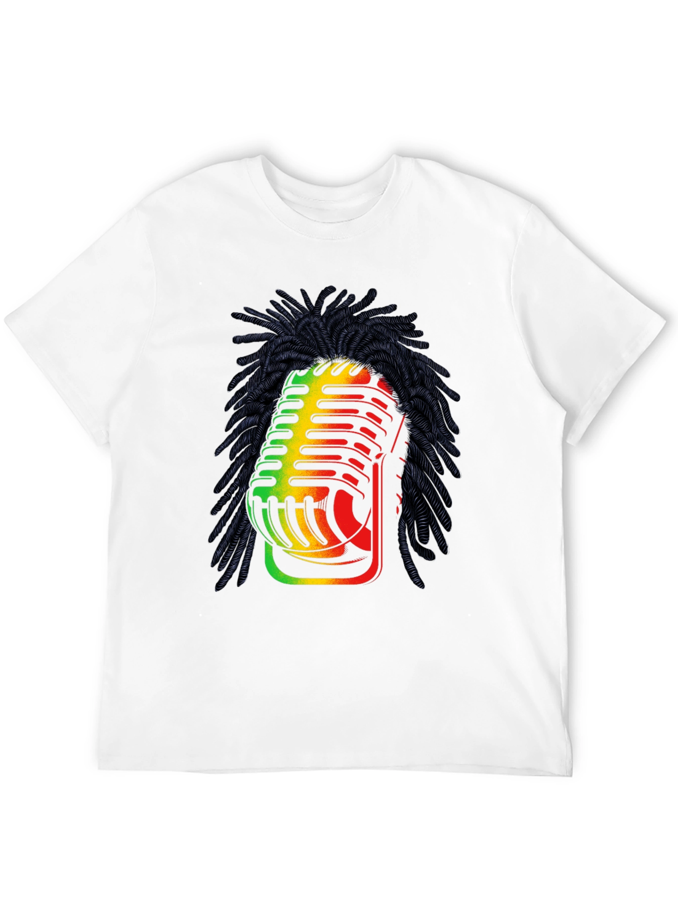 Rasta Microphone Graphic T-Shirt