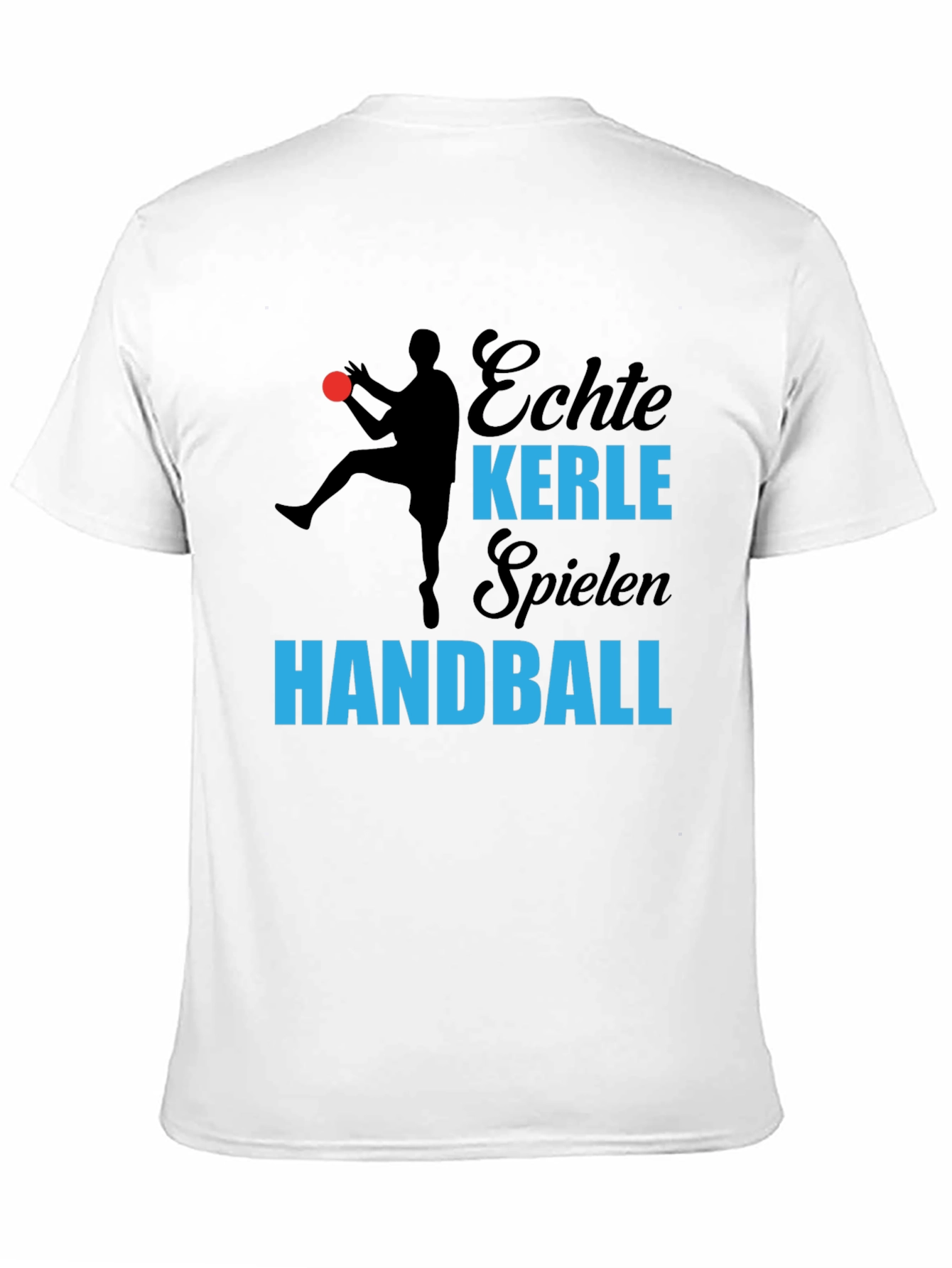 Echte Kerle Handball T-Shirt - Black