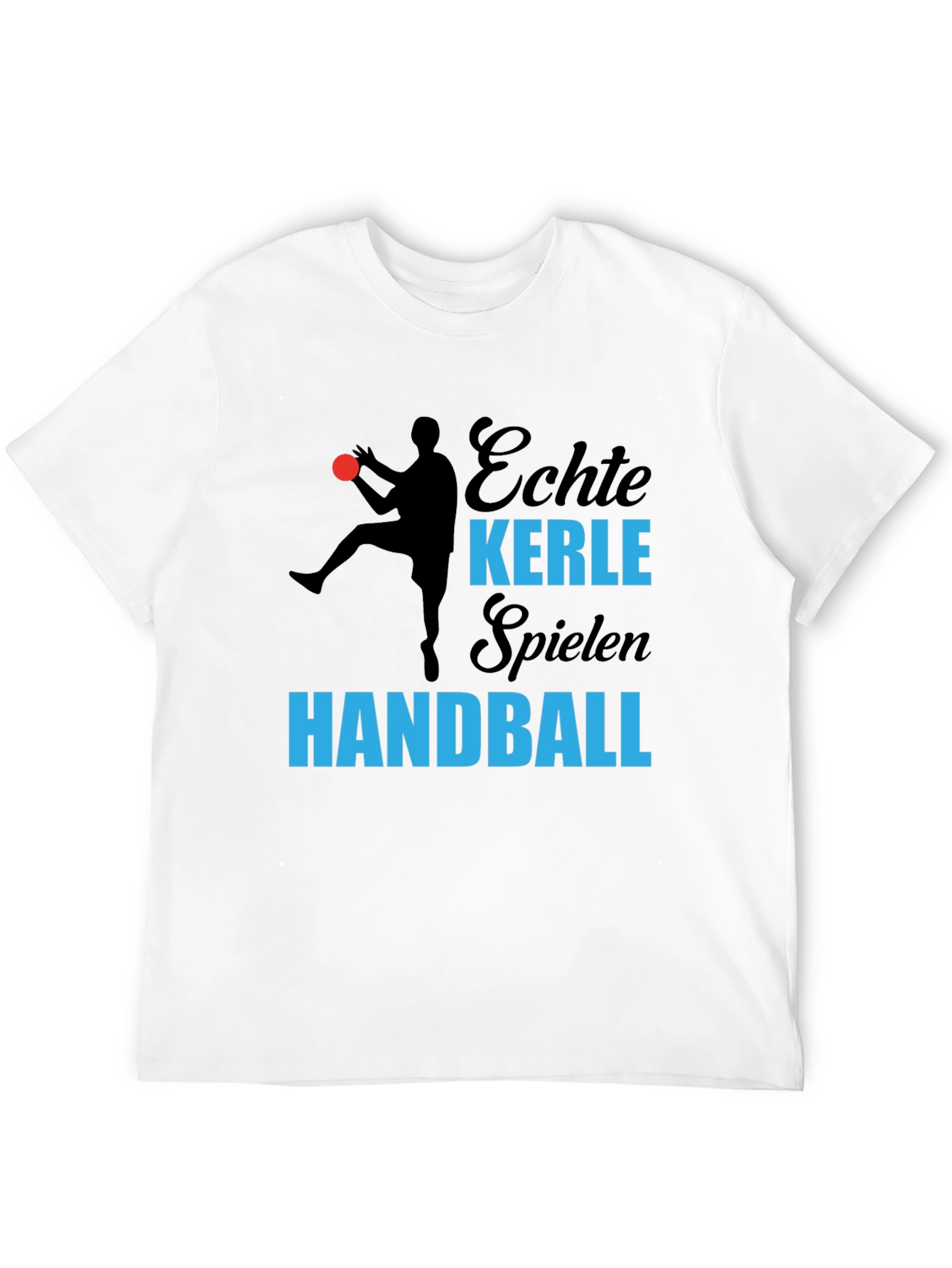 Echte Kerle Handball T-Shirt - Black