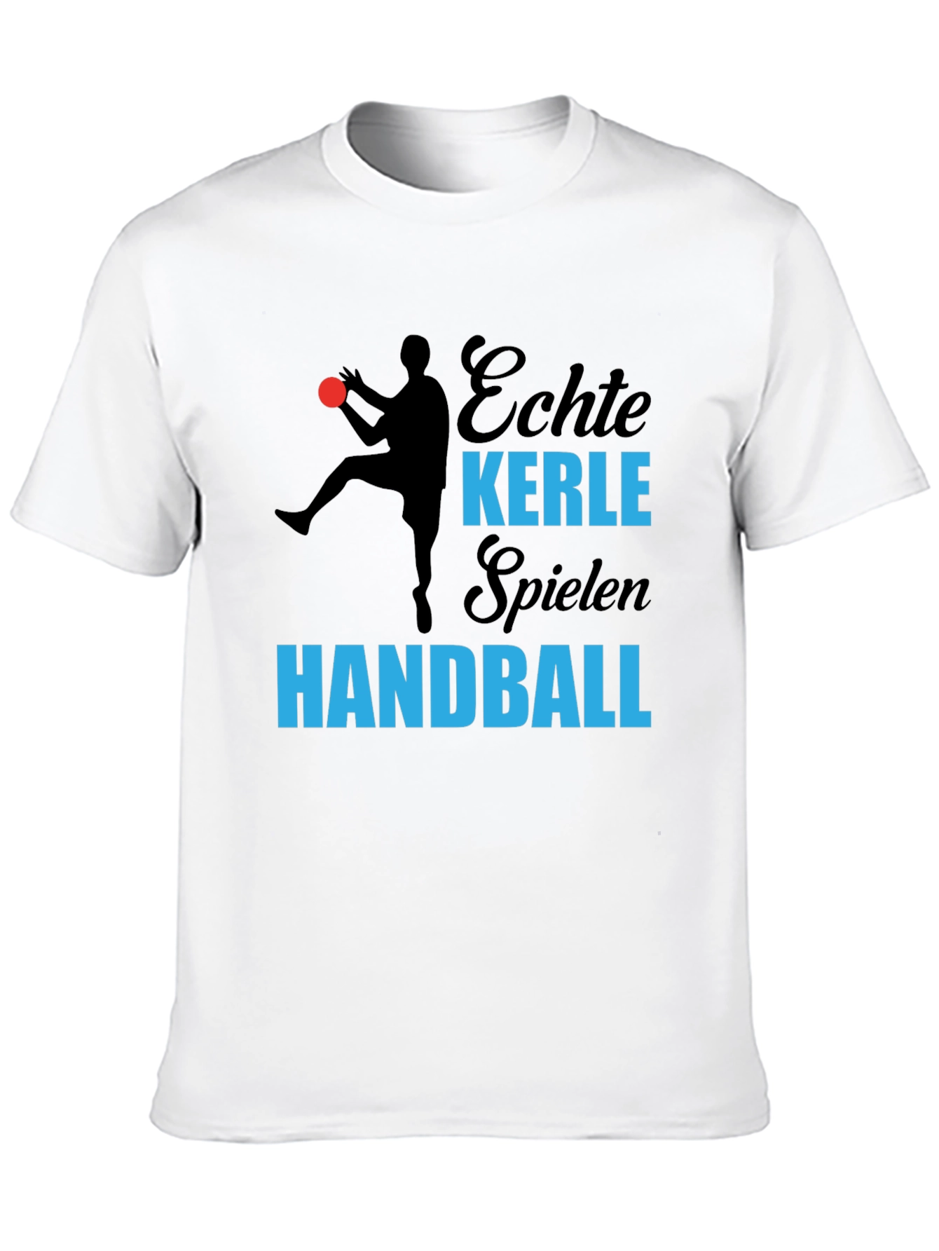 Echte Kerle Handball T-Shirt - Black