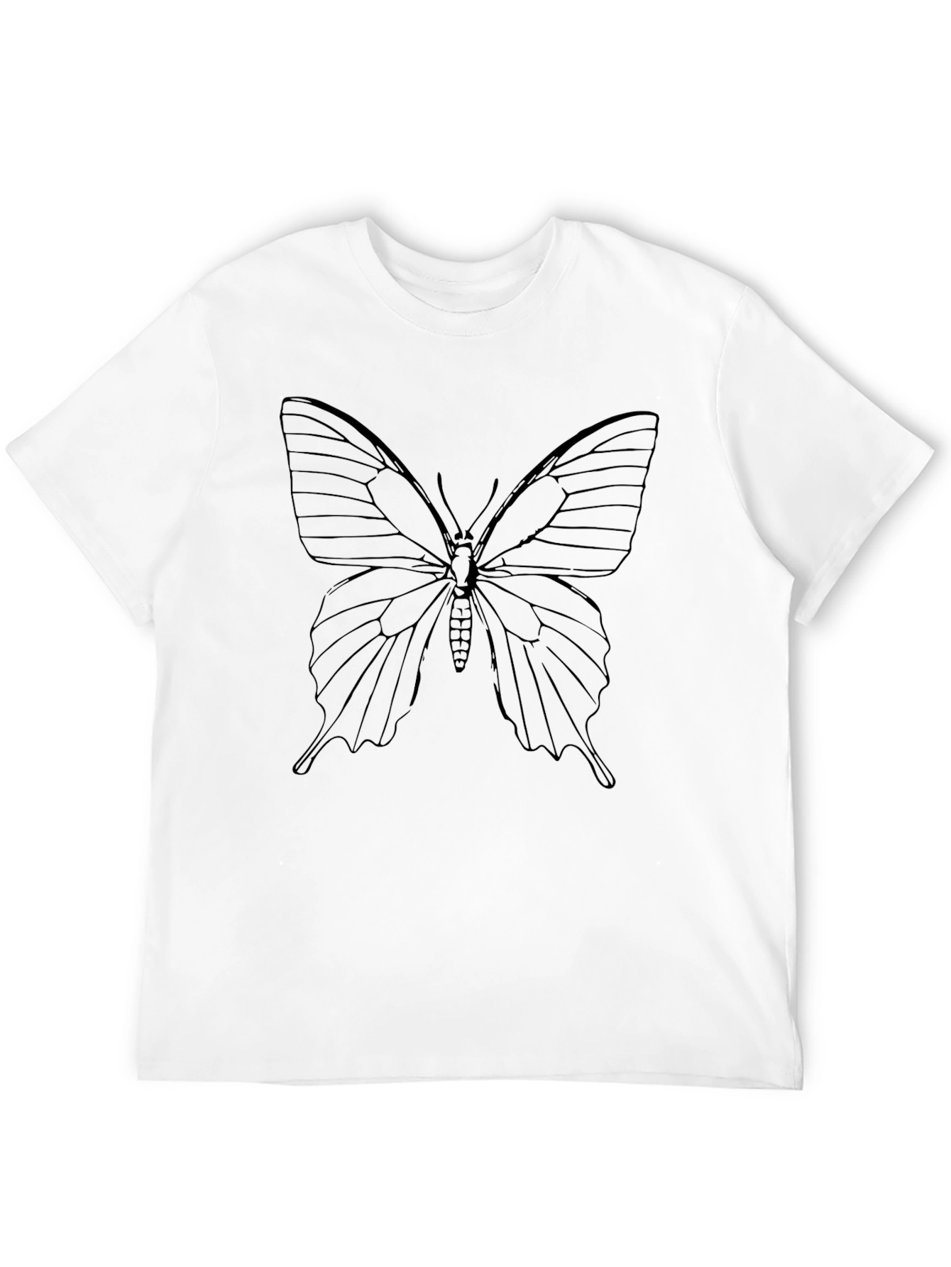 Butterfly Graphic Black T-Shirt for Men