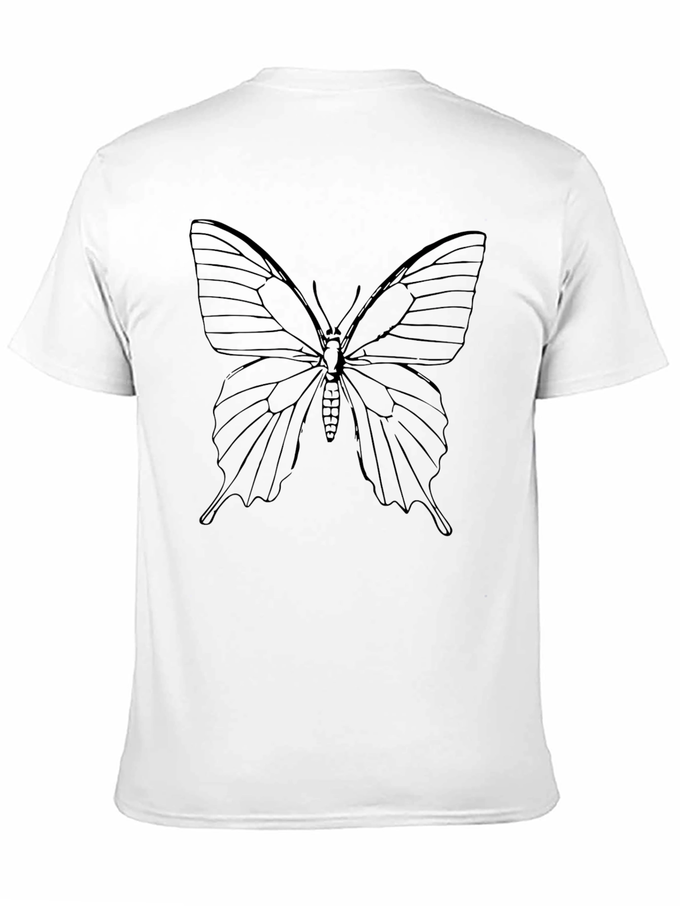Butterfly Graphic Black T-Shirt for Men