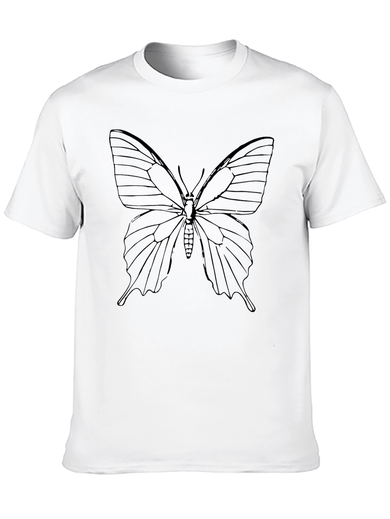 Butterfly Graphic Black T-Shirt for Men