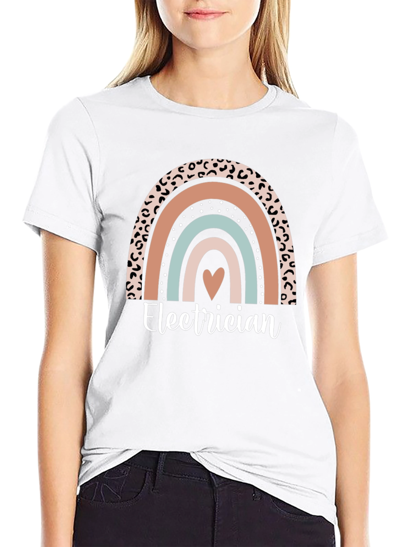 Electrician Rainbow Graphic Tee
