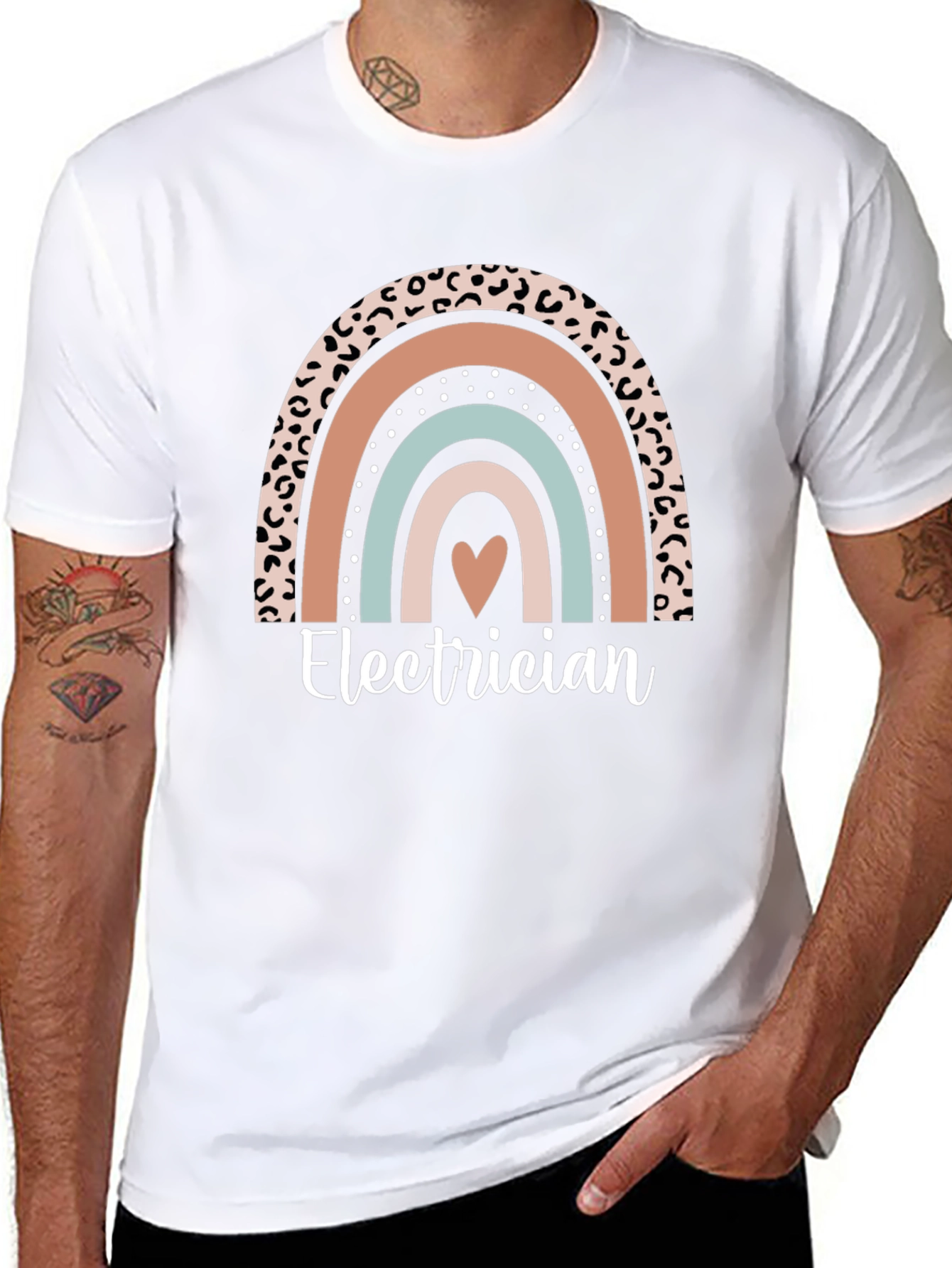Electrician Rainbow Graphic Tee