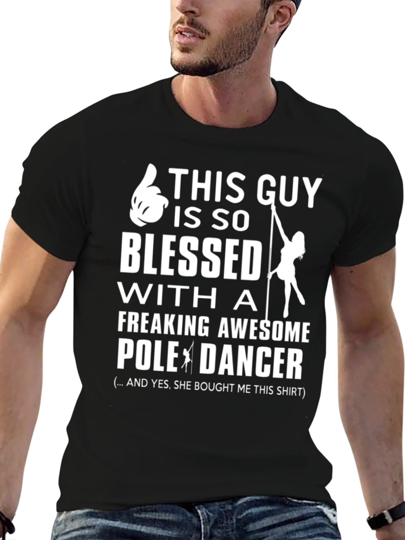 Funny Pole Dancer Graphic T-Shirt