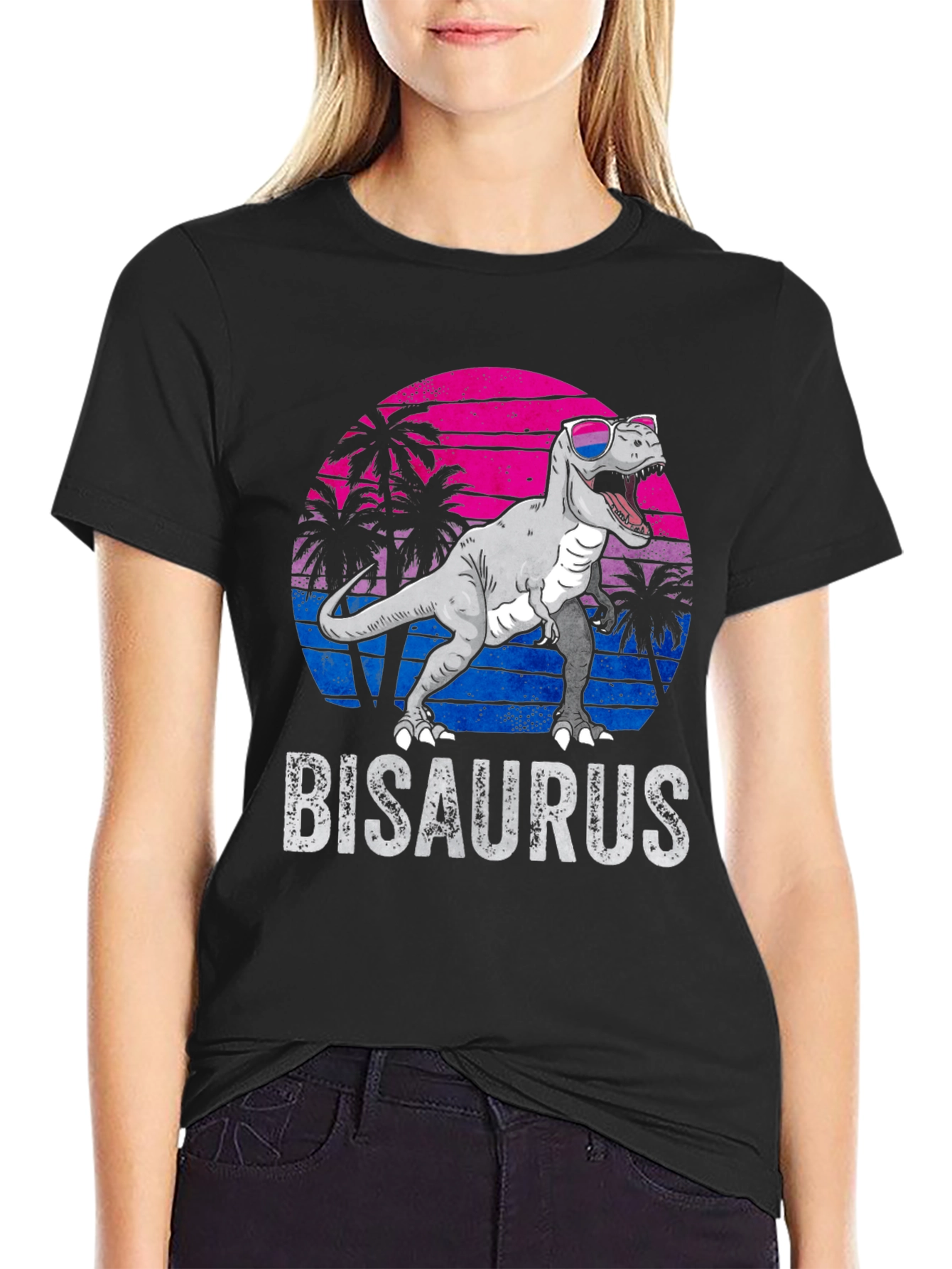 Bisaurus T-Shirt - Retro Dinosaur Pride Tee