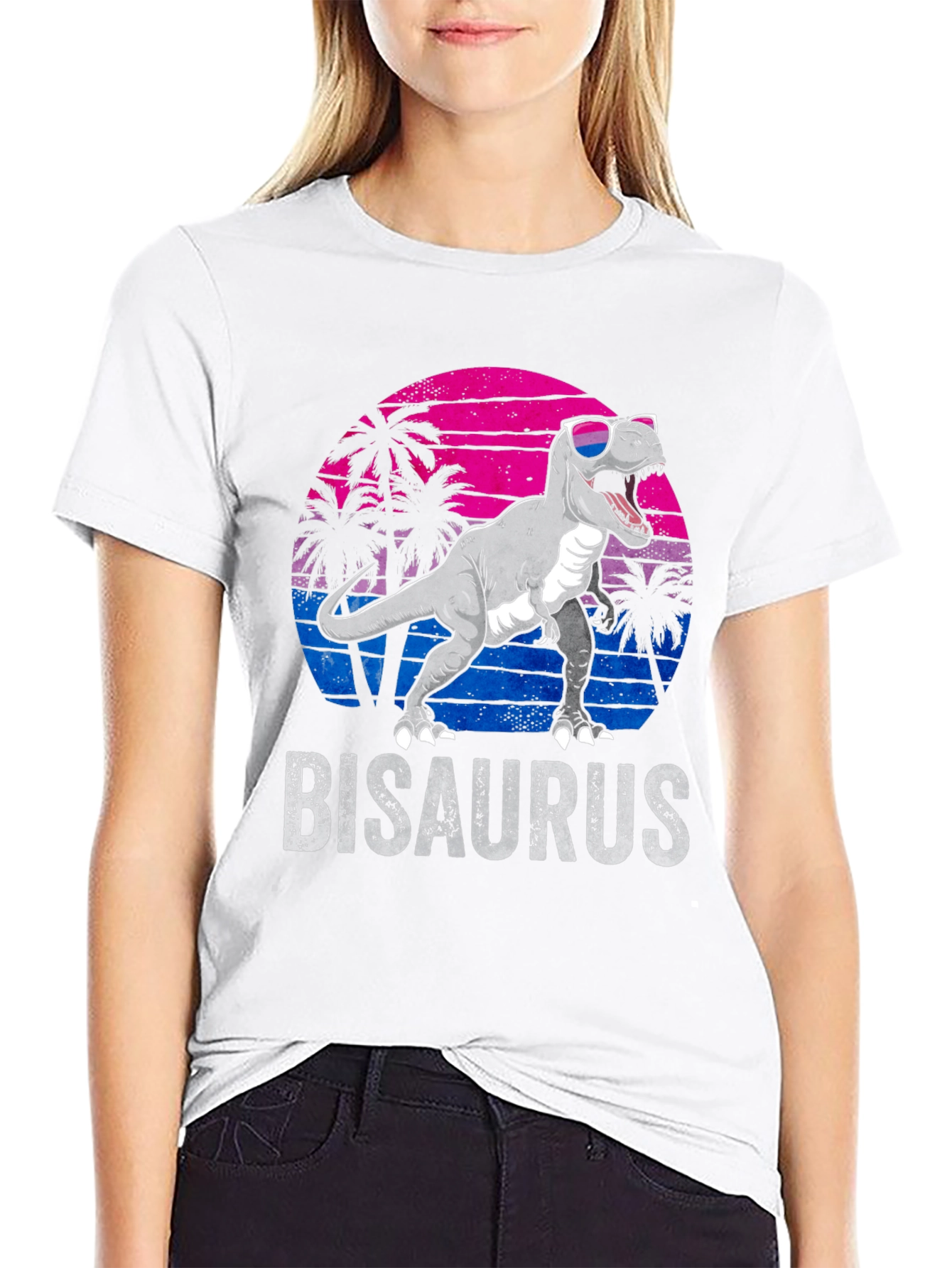 Bisaurus T-Shirt - Retro Dinosaur Pride Tee