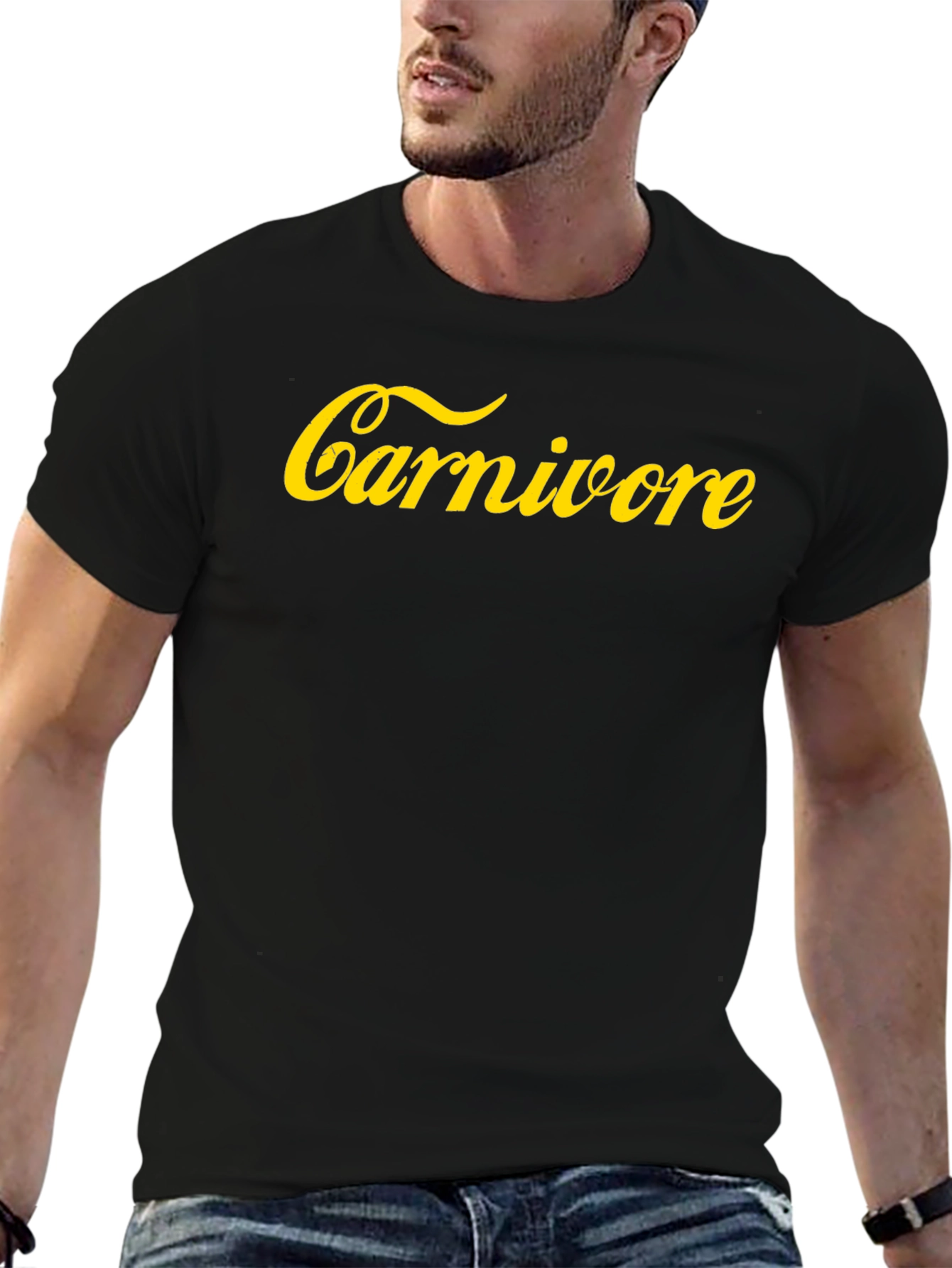 Carnivore Black T-Shirt - Bold Statement Tee