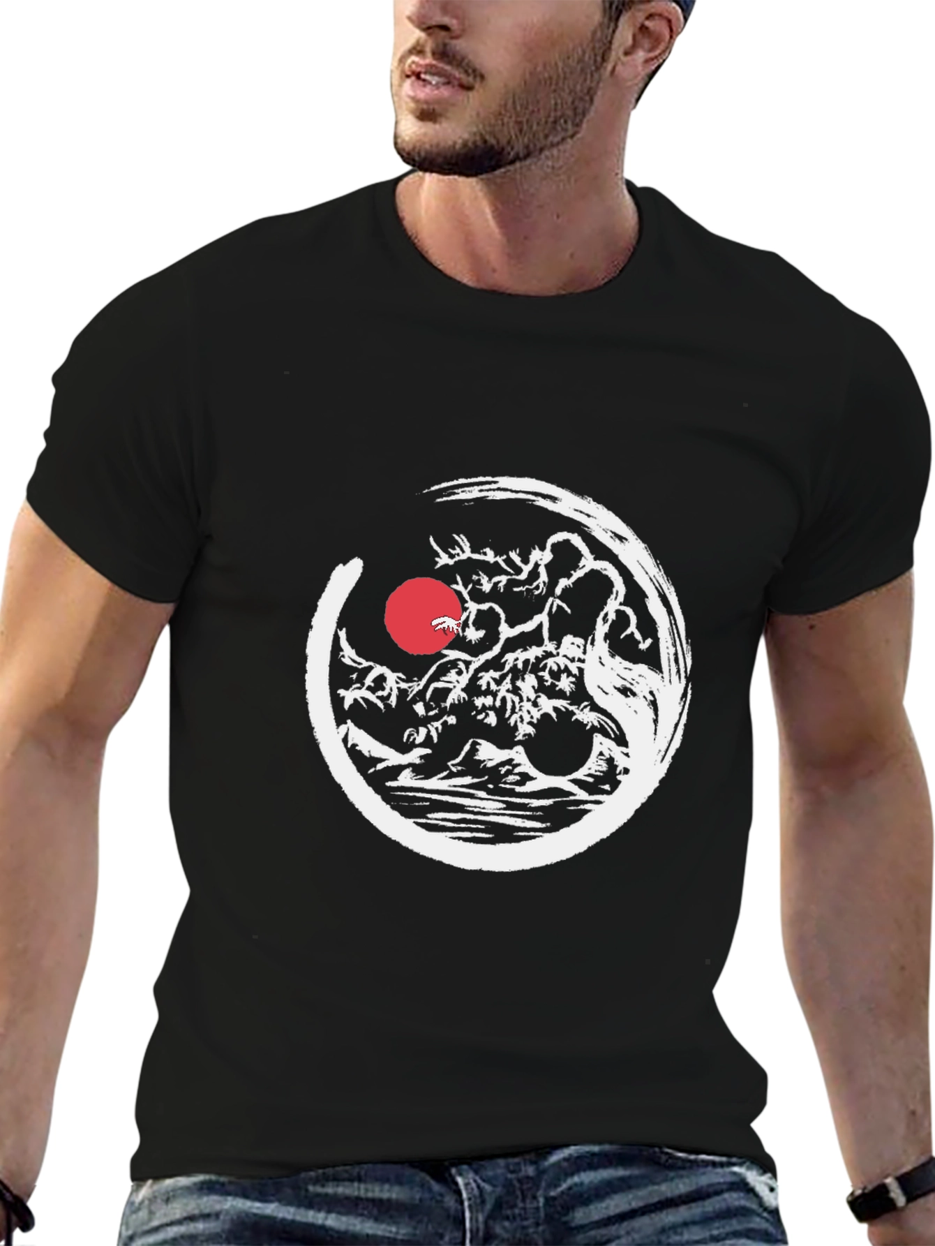 Zen Bonsai Tree T-Shirt - Japanese Art Style Tee