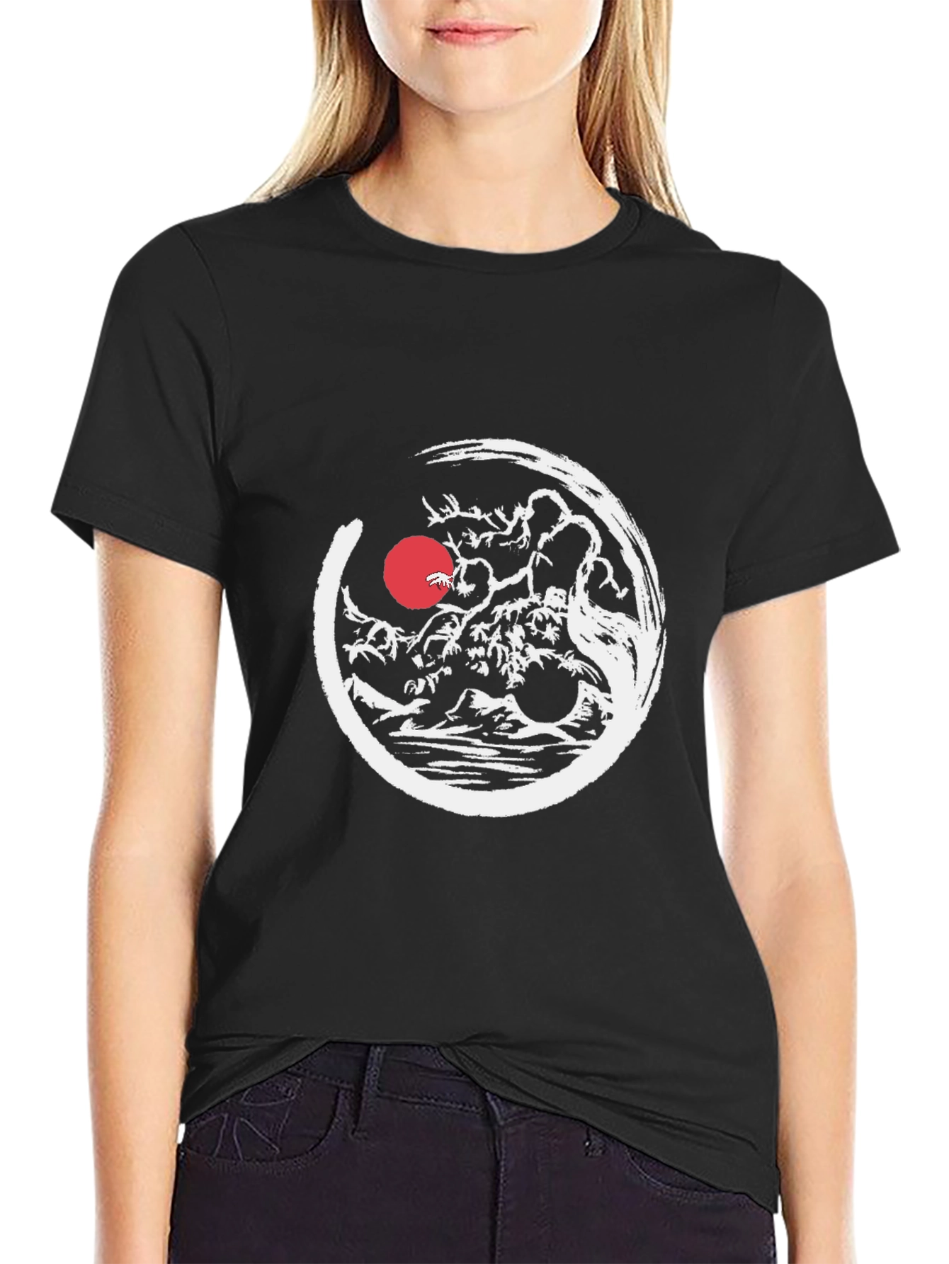 Zen Bonsai Tree T-Shirt - Japanese Art Style Tee