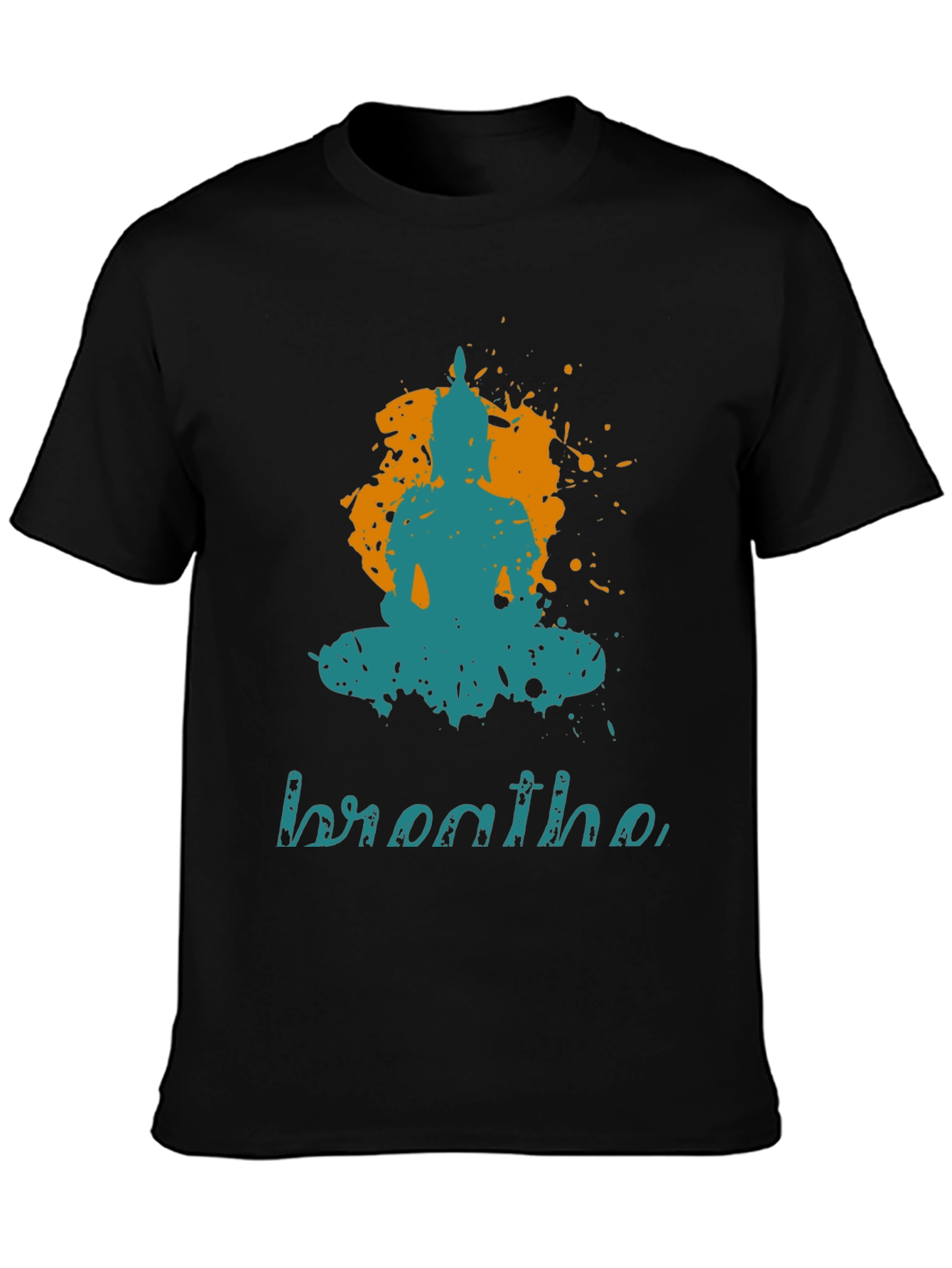 Breathe Buddha Graphic Tee - Yoga Zen Style