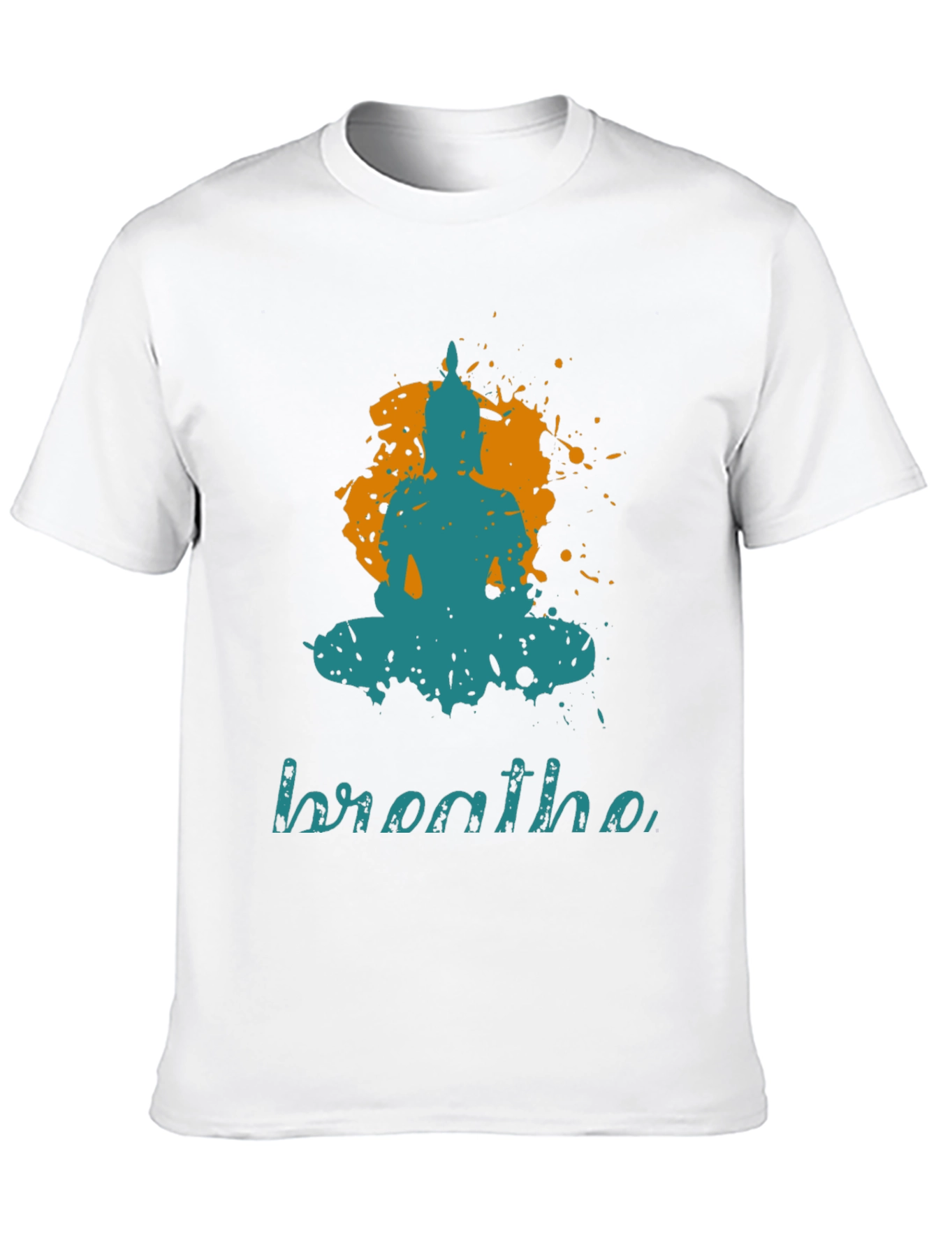 Breathe Buddha Graphic Tee - Yoga Zen Style