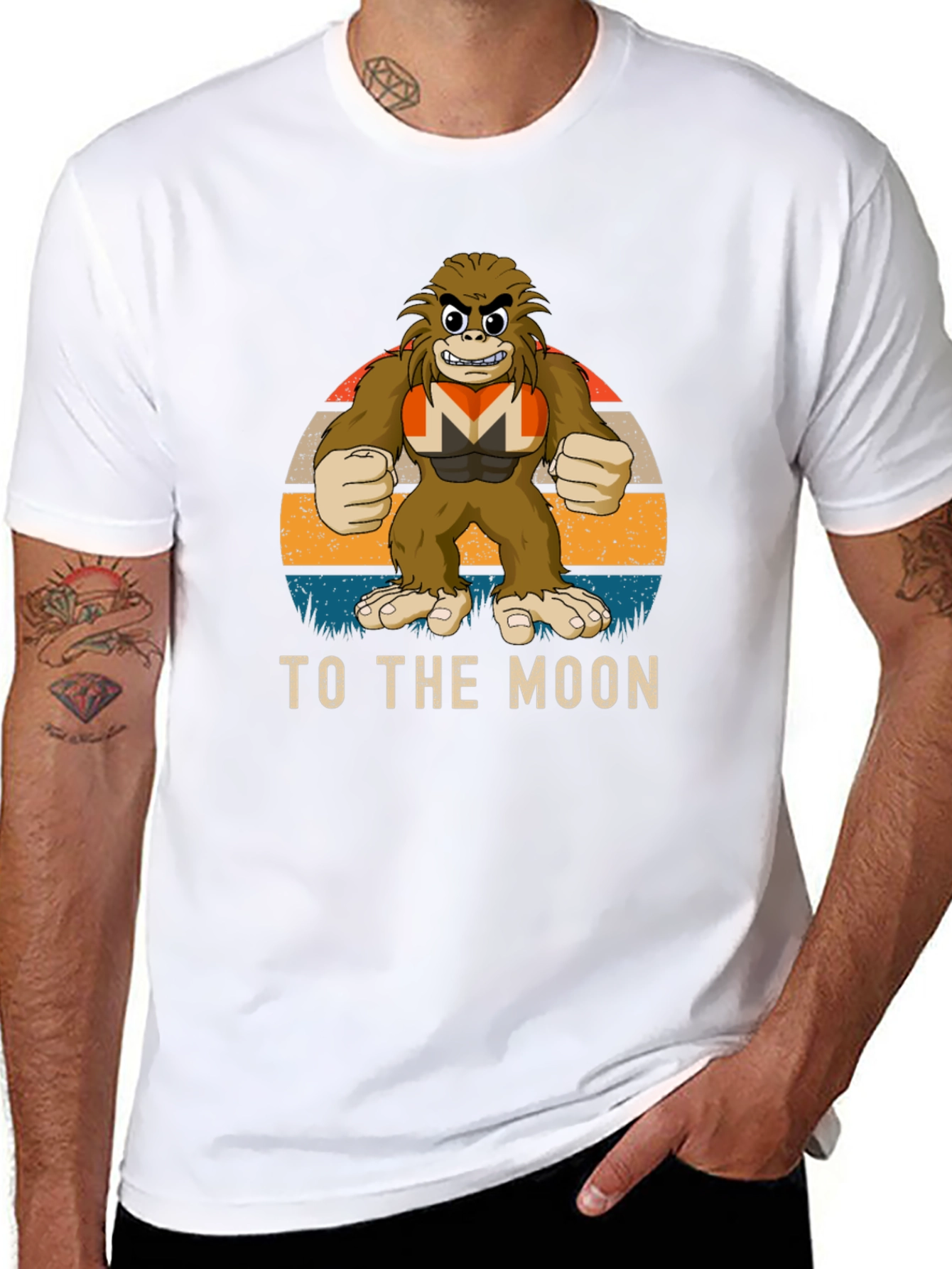 To The Moon Crypto Meme Graphic Tee