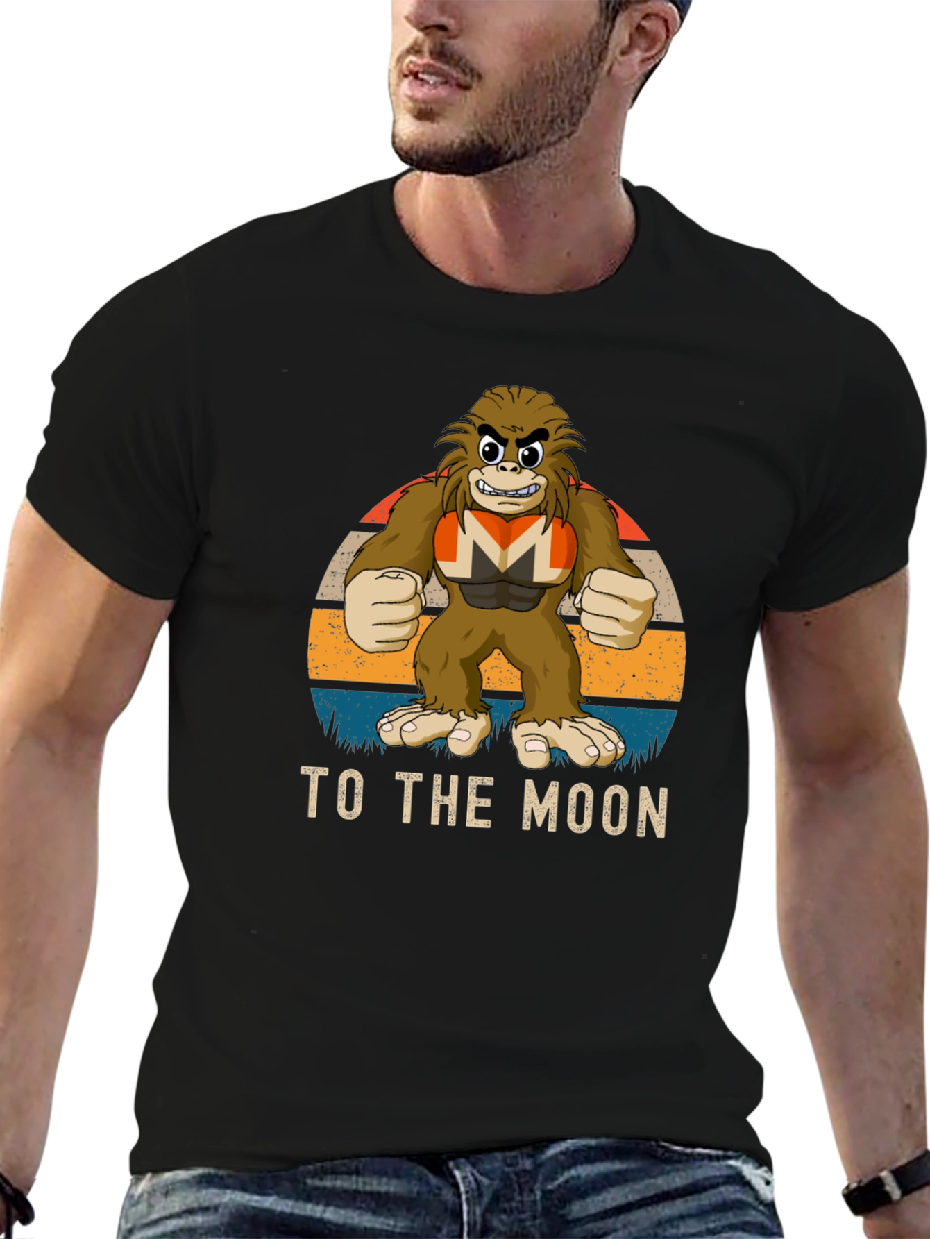 To The Moon Crypto Meme Graphic Tee