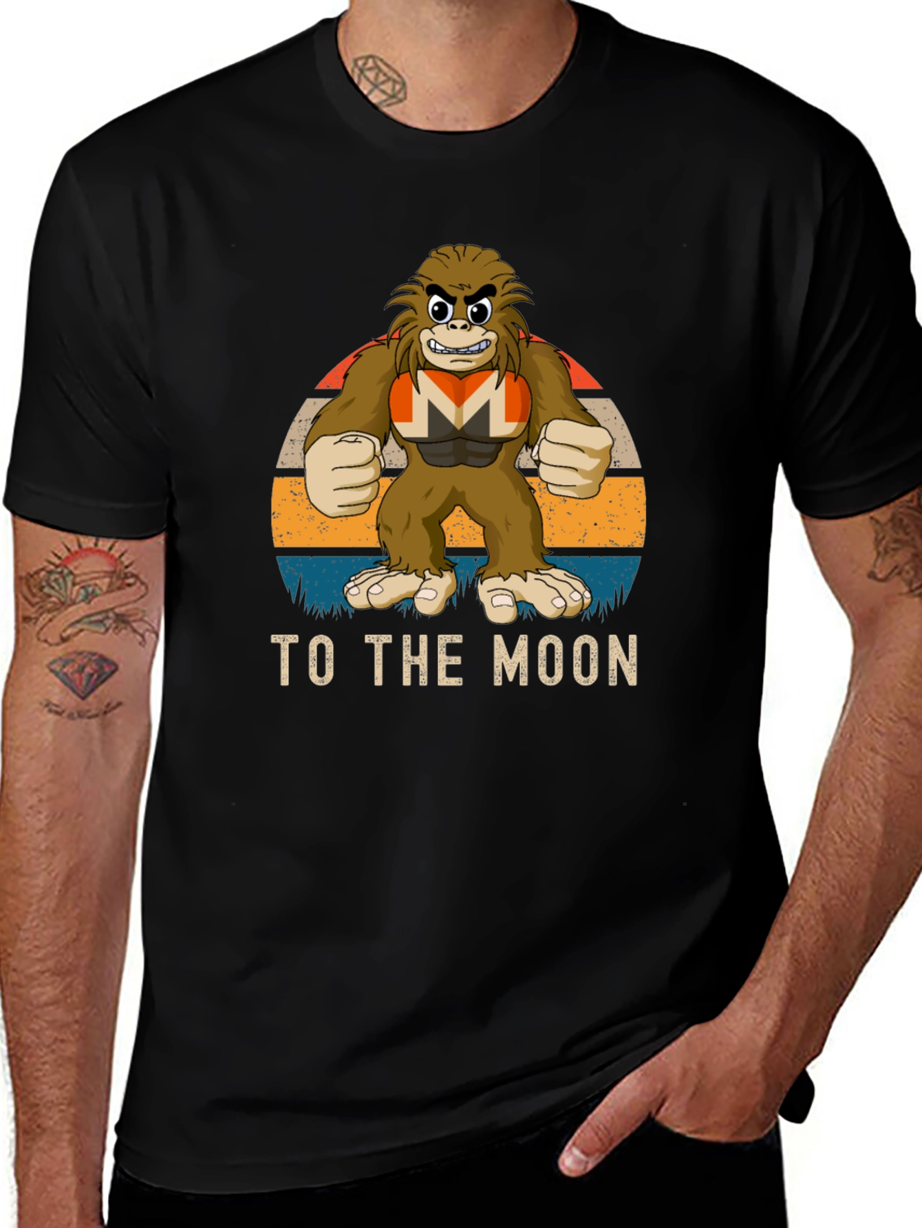 To The Moon Crypto Meme Graphic Tee