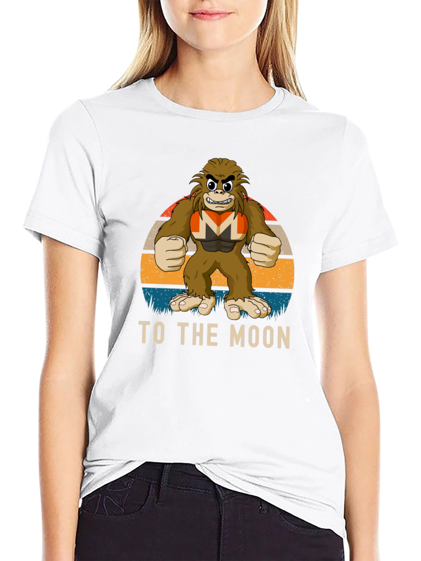To The Moon Crypto Meme Graphic Tee