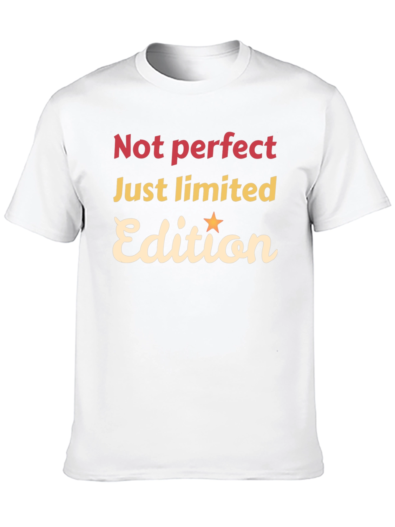 Not Perfect Just Limited Edition Black Graphic Tee