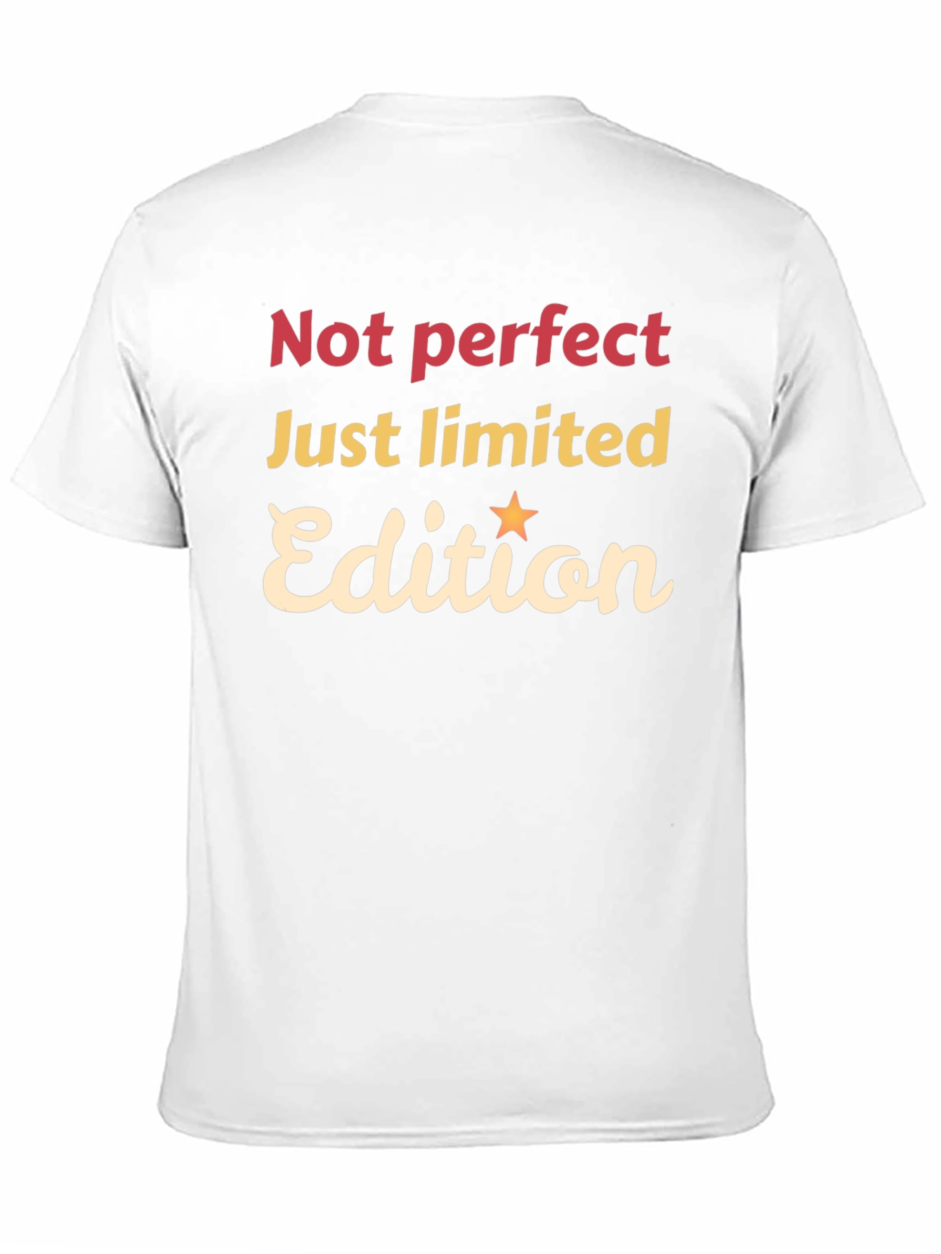 Not Perfect Just Limited Edition Black Graphic Tee