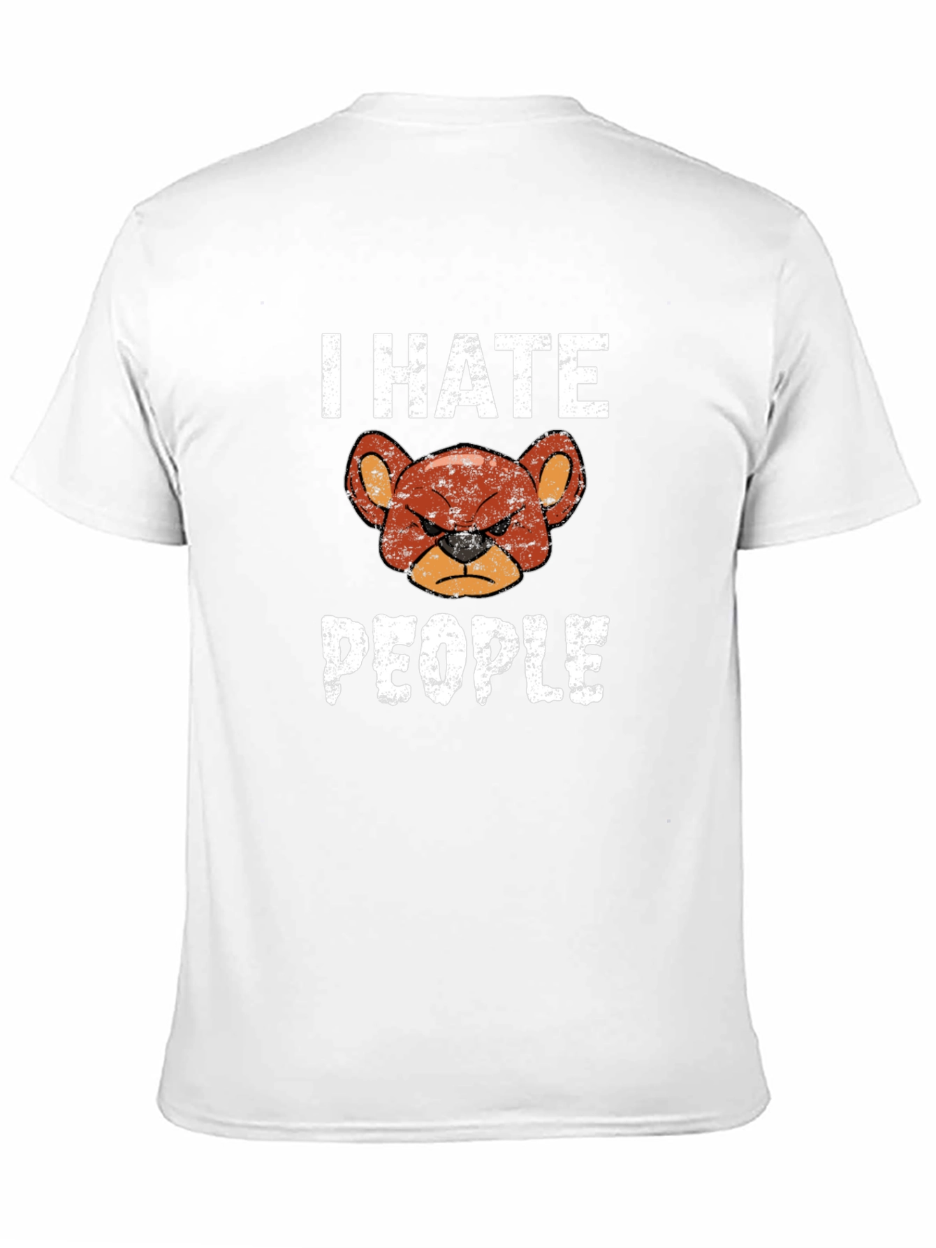 I Hate People Grumpy Bear Graphic T-Shirt