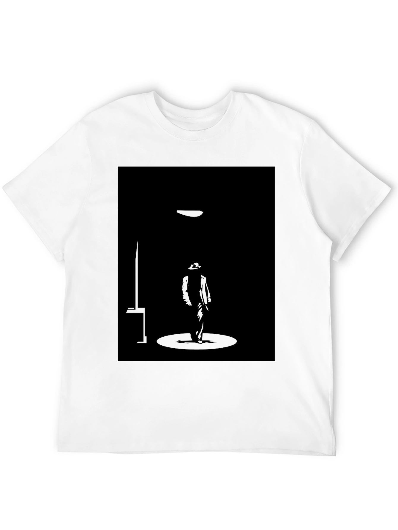 Silhouette Spotlight Graphic Black T-Shirt
