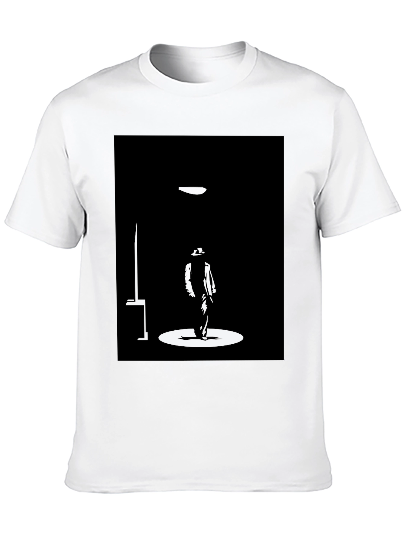 Silhouette Spotlight Graphic Black T-Shirt